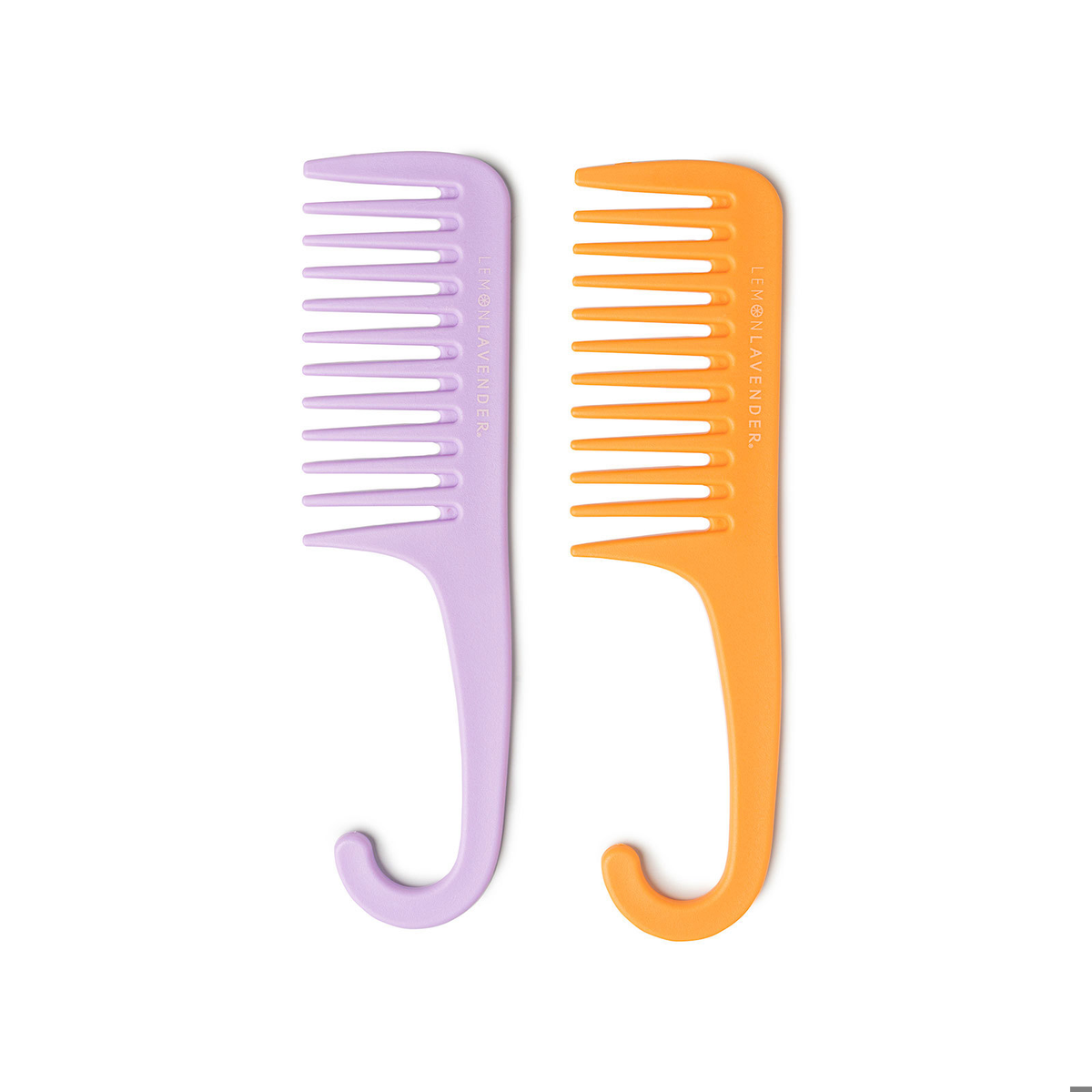 Goes Over Smoothly Detangling Two Pack Shower Comb Set In 3 Colors