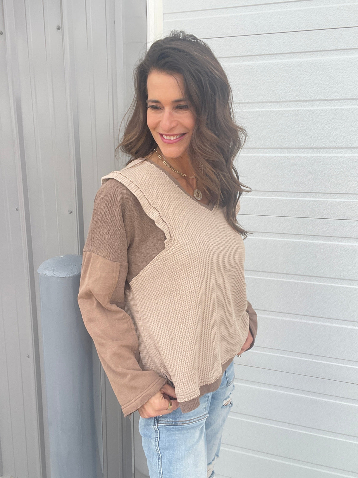 Pol Prove Me Wrong Waffle Knit Top in 2 Colors *Final Sale*
