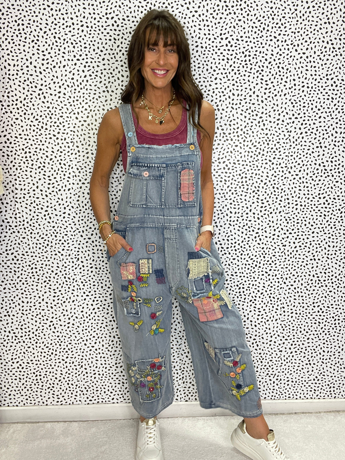 Multi Contrast Patch Mineral Washed Overall