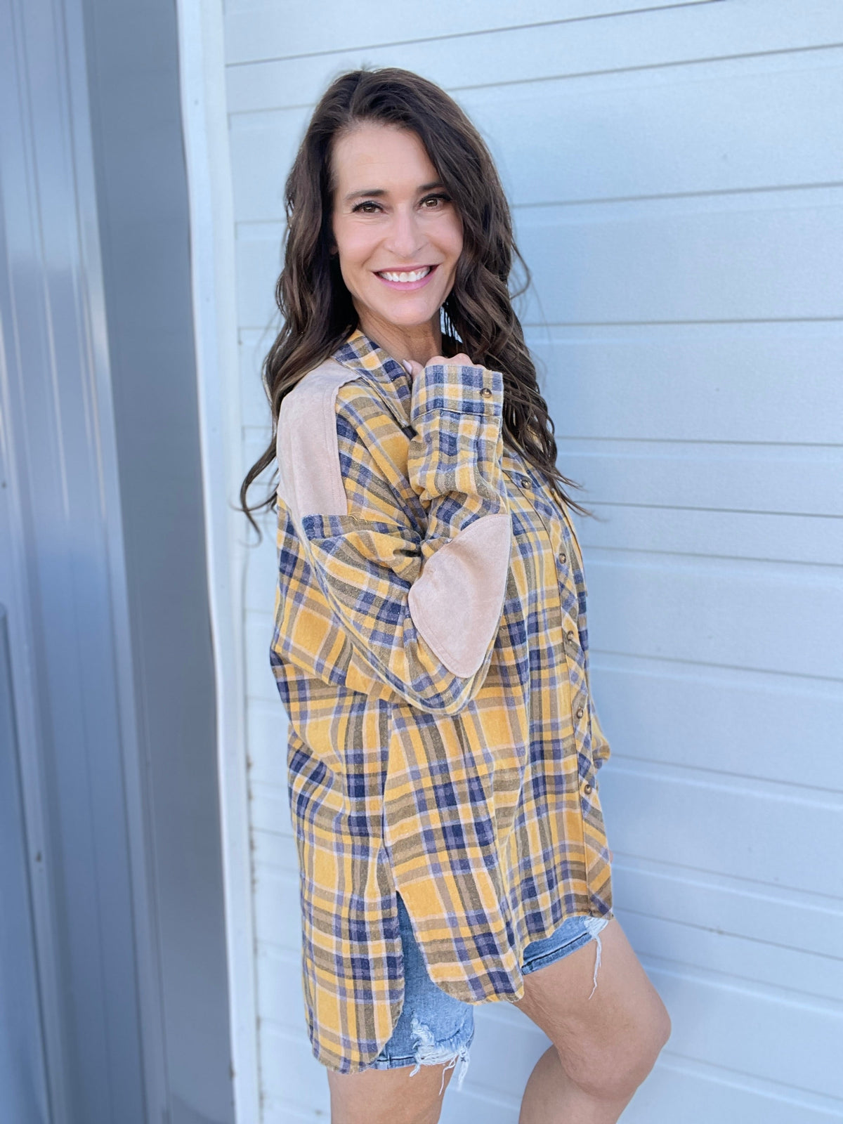 Drifting Away Plaid Button Down Top *Final Sale*