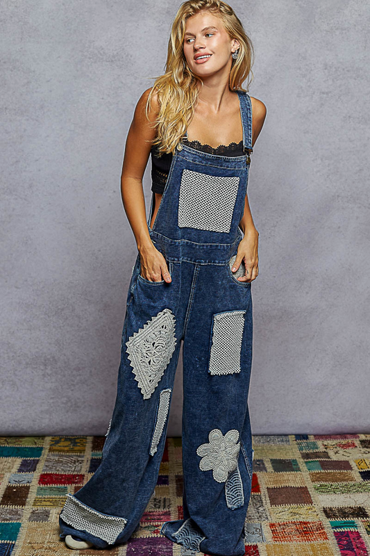 POL Fun Days Ahead Overalls In Indigo