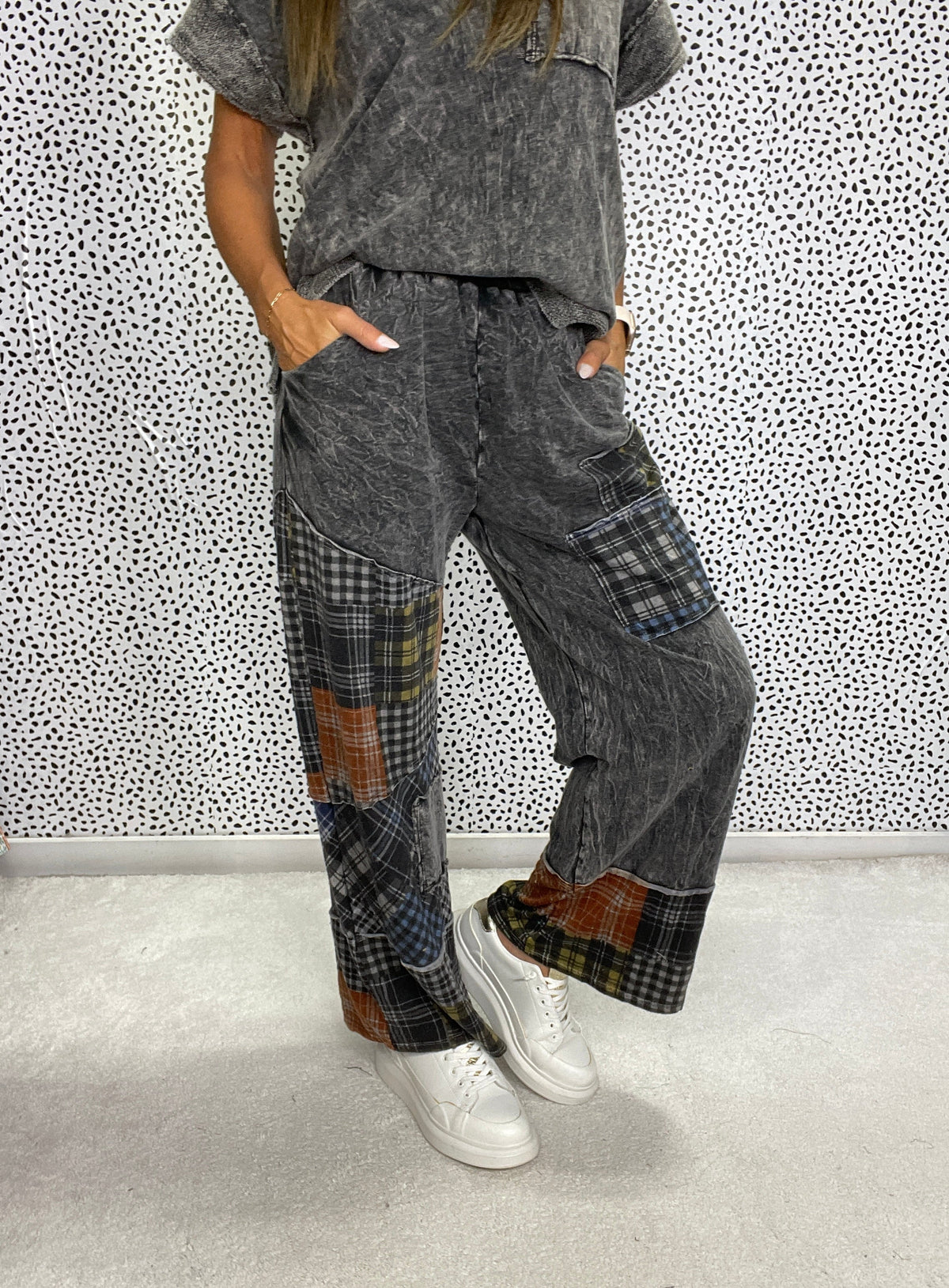 Woodland Patchwork Pants in 2 Colors