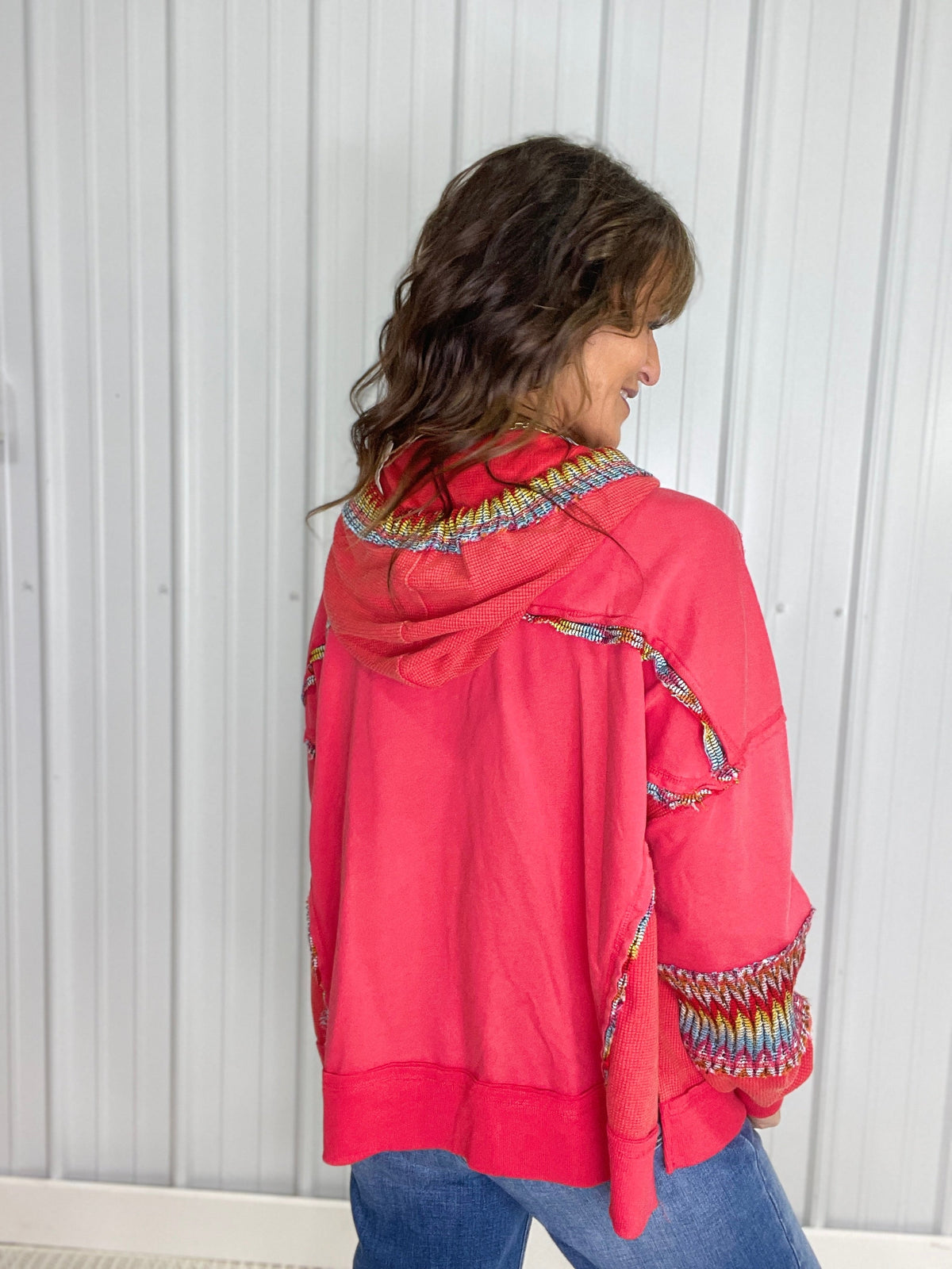 Backup Plan Daisy Patch Pullover Hoodie In 3 Colors