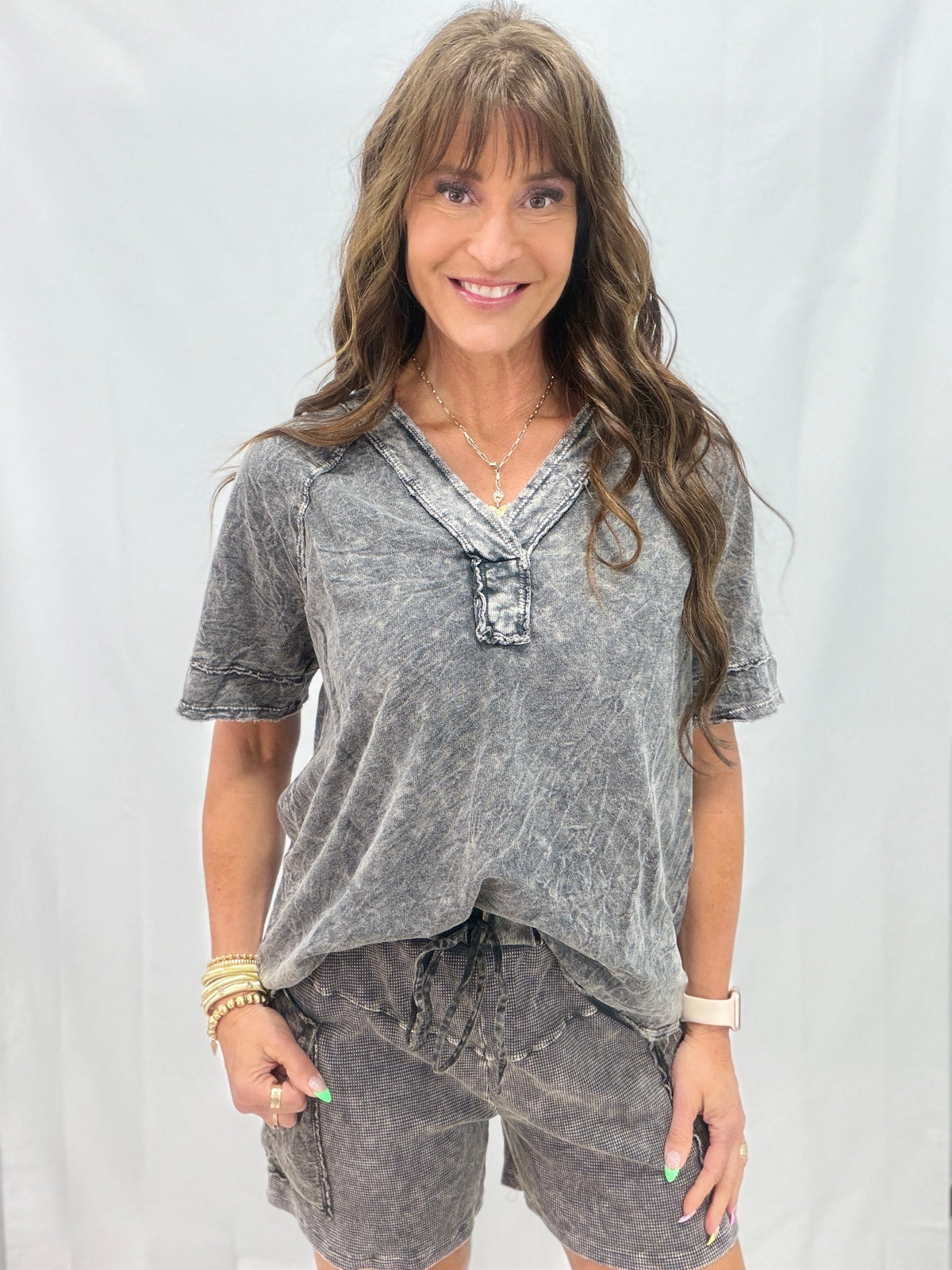 All Friends Here V Neck Top In 7 Colors