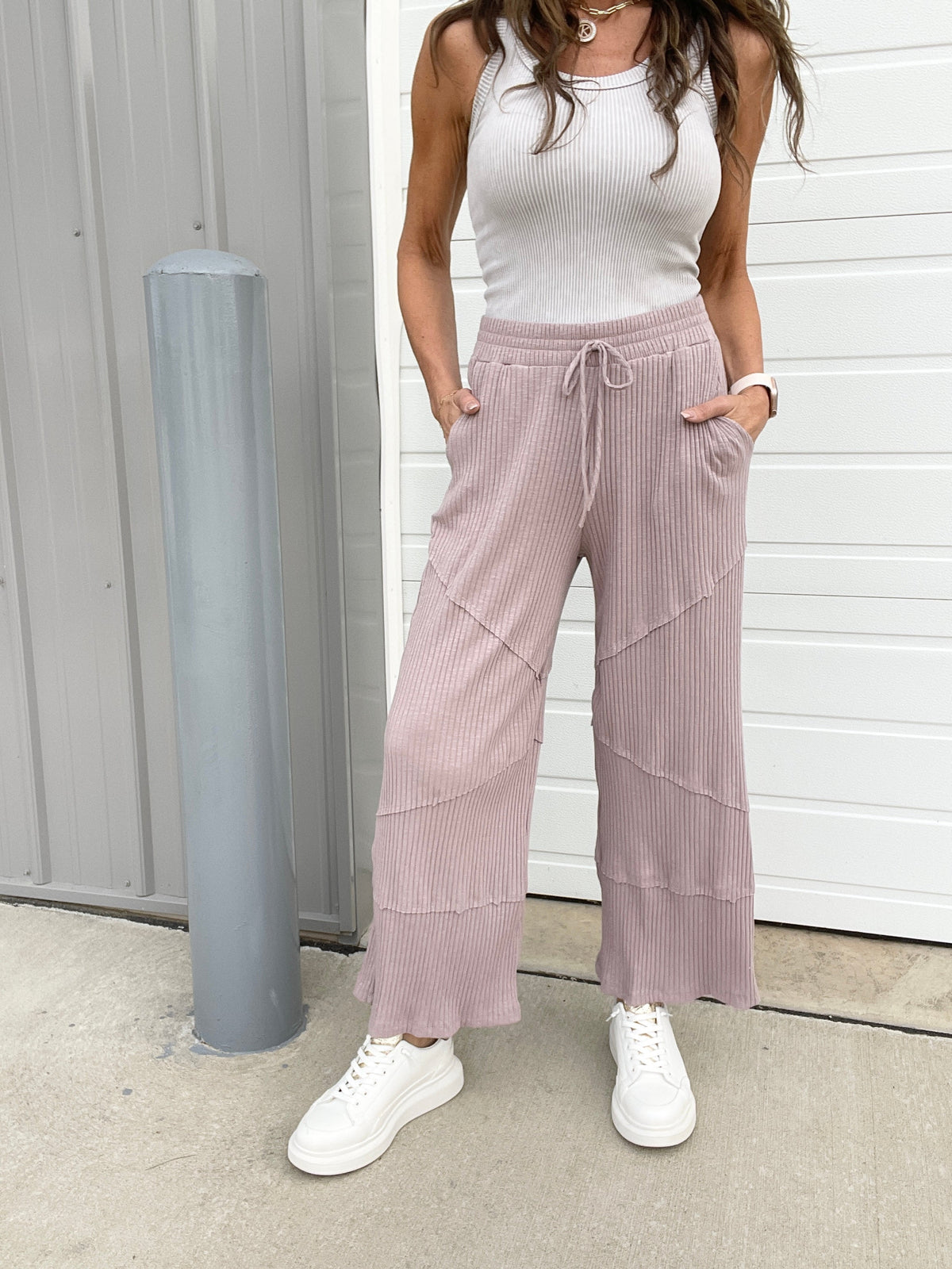 Don't Get Better Than This Ribbed Comfy Pants In 3 Colors: Marsala, Denim, Taupe *Final Sale*