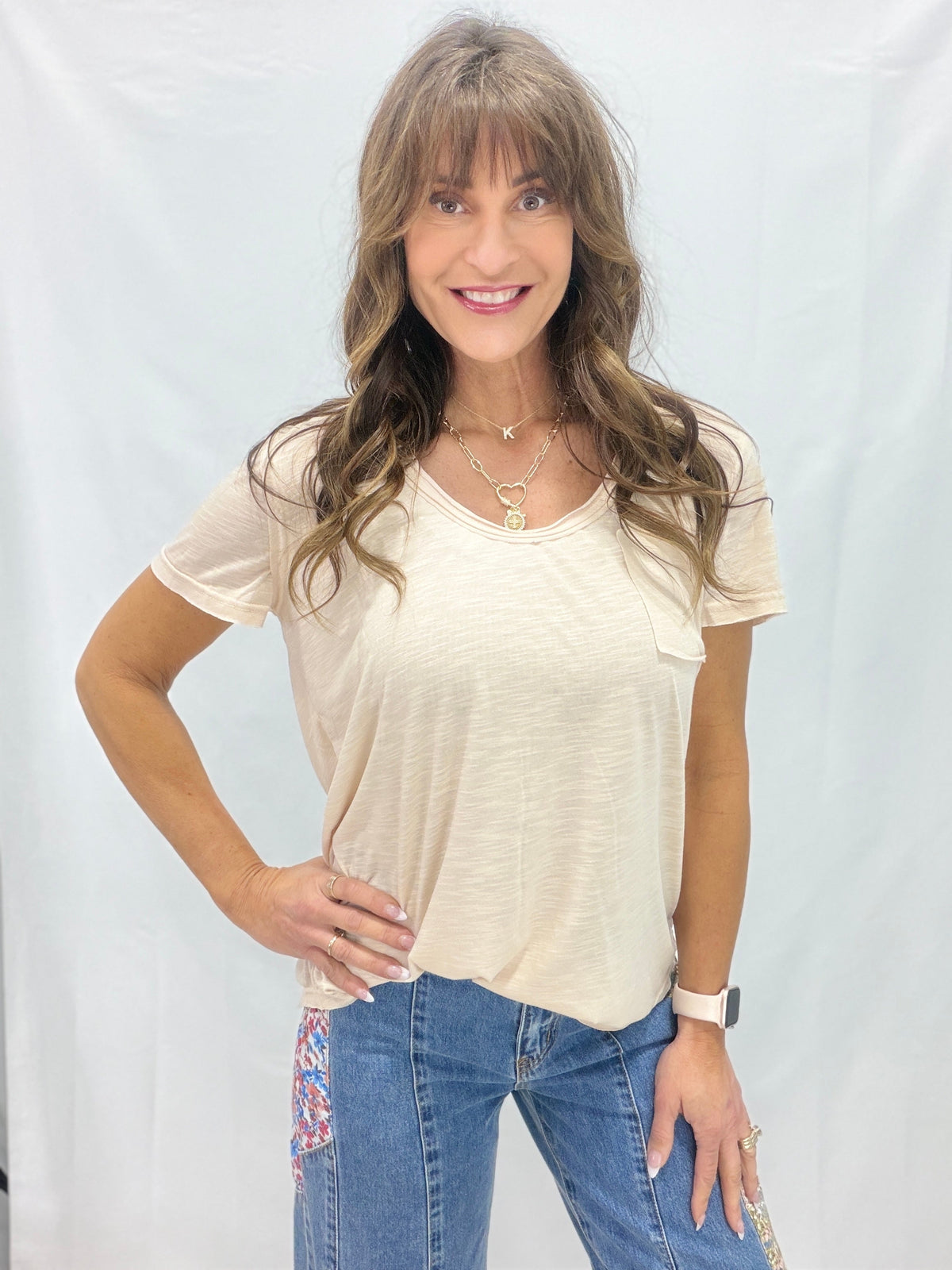 Pol Coastal Ease Short Sleeve Tee in 2 Colors
