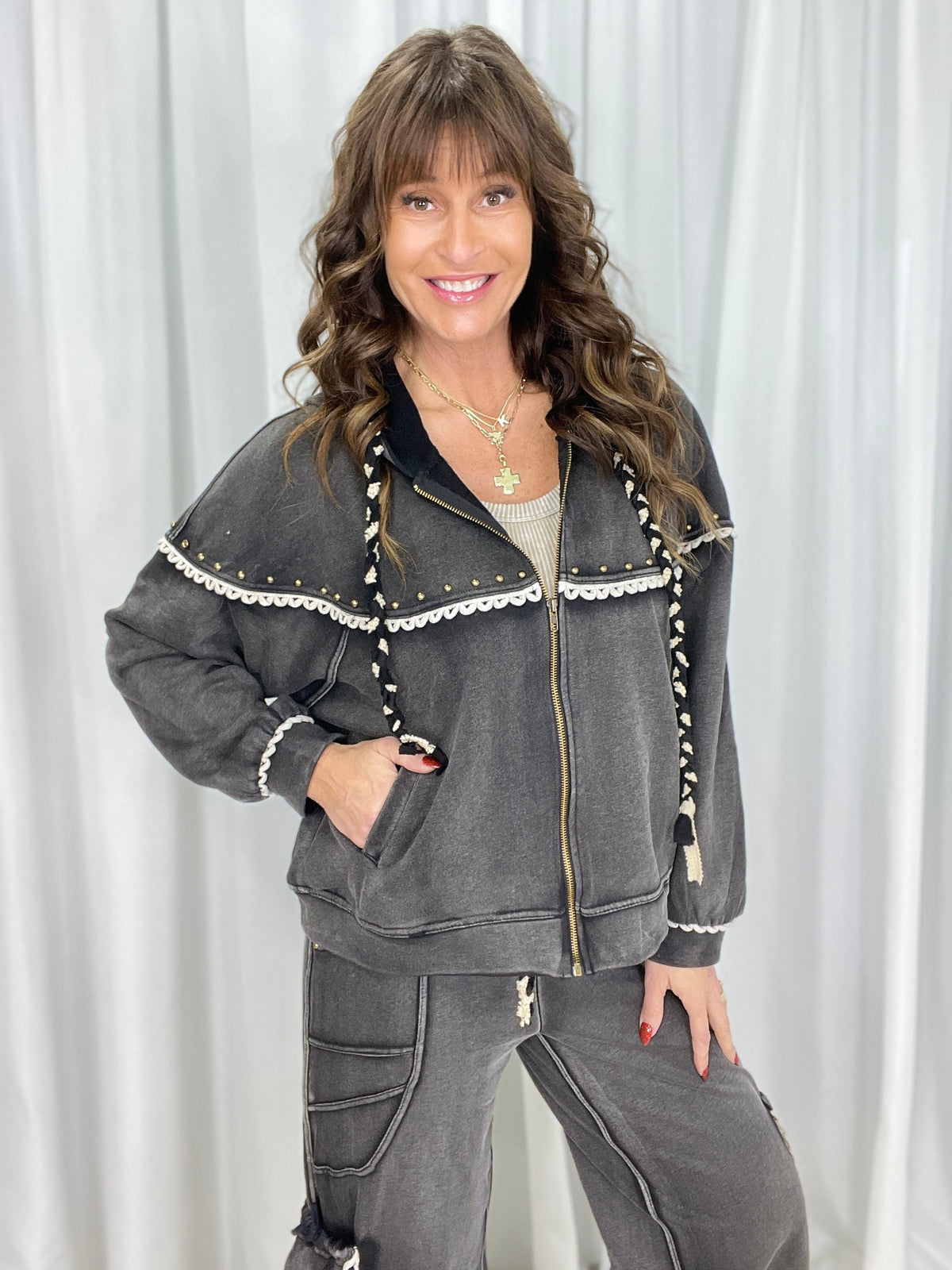 POL Time Goes On Hooded Relaxed Jacket *Final Sale*