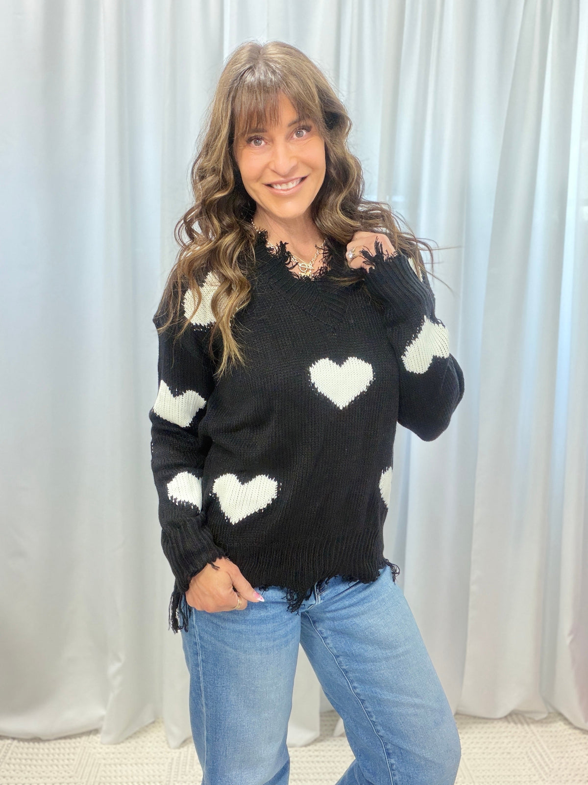 Don't Break My Heart Sweater *Final Sale*