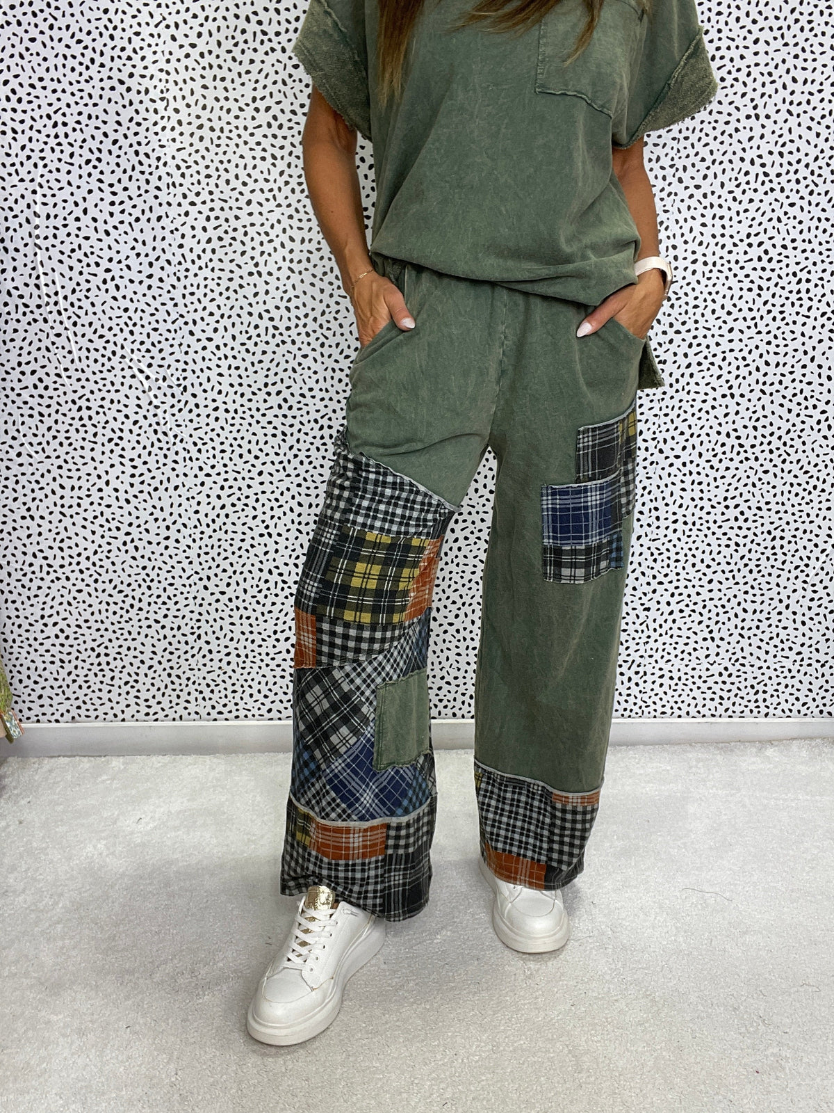 Woodland Patchwork Pants in 2 Colors