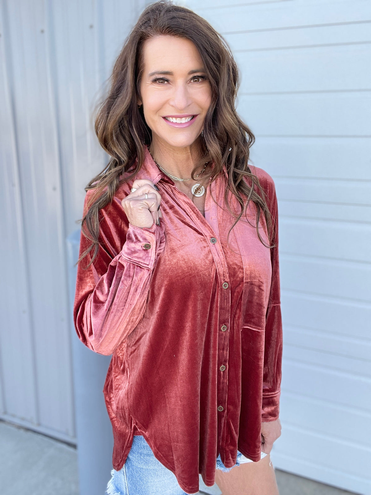 Make It After All Oversized Velvet Top In 3 Colors *Final Sale*