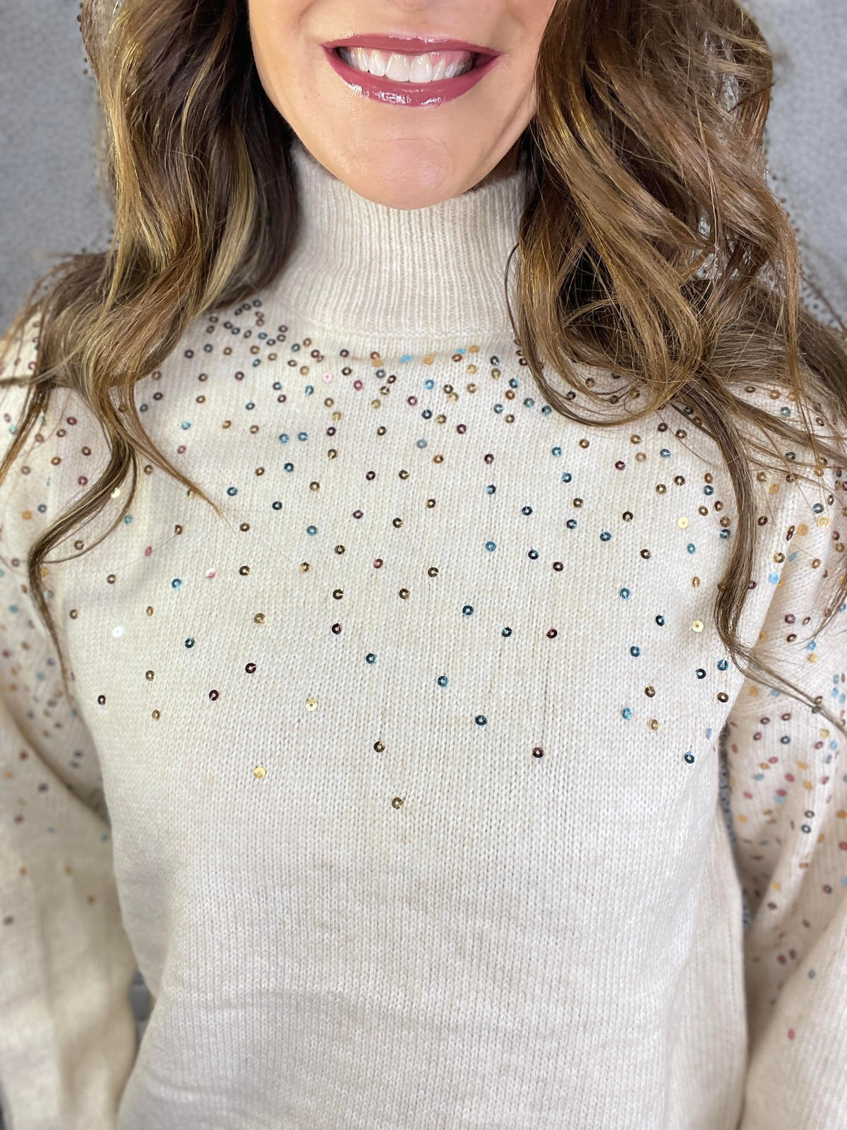 Shimmer Bliss Sequin Detail Sweater