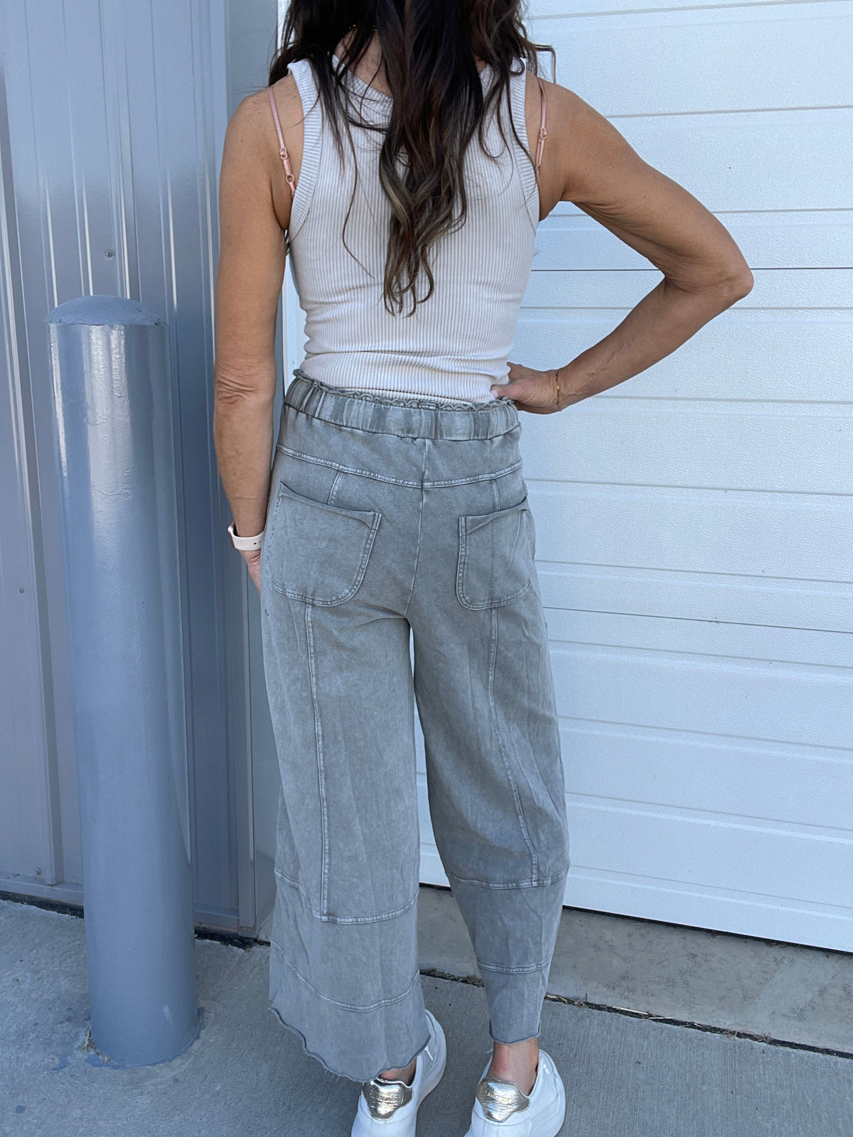 Get Going Mineral Washed Knit Crop Pants In 11 Colors *Final Sale*