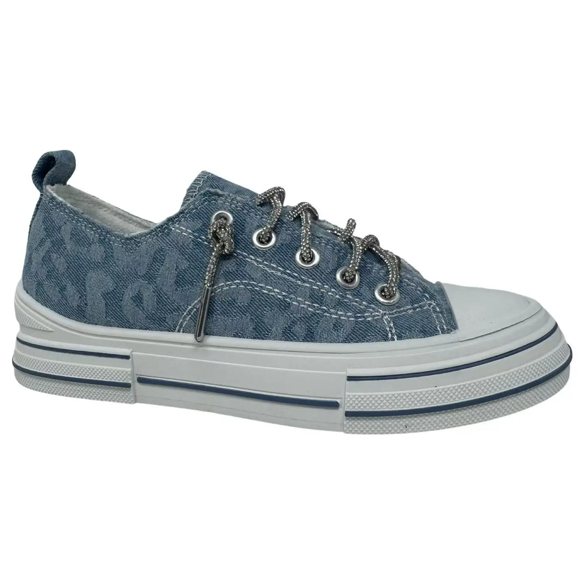 Very G Aman Denim Leopard Sneakers