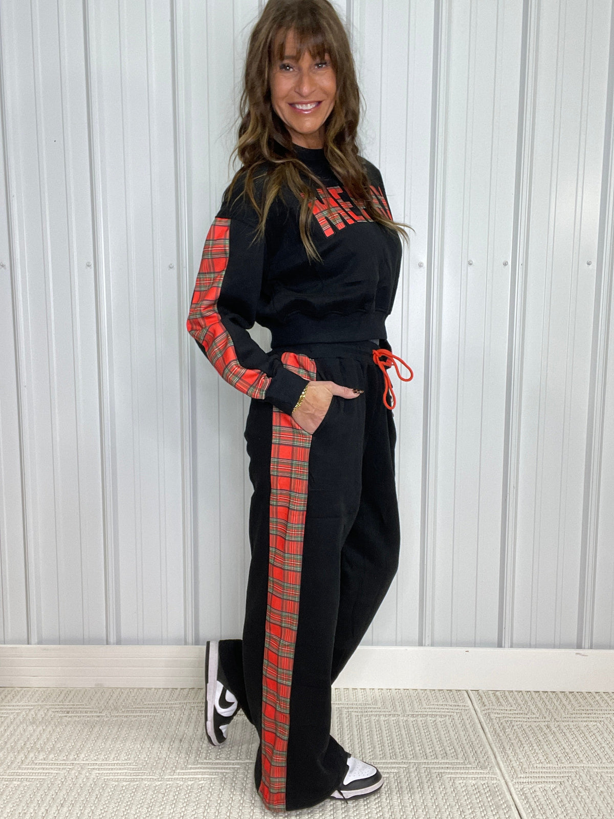 Merry Plaid Lounge Set
