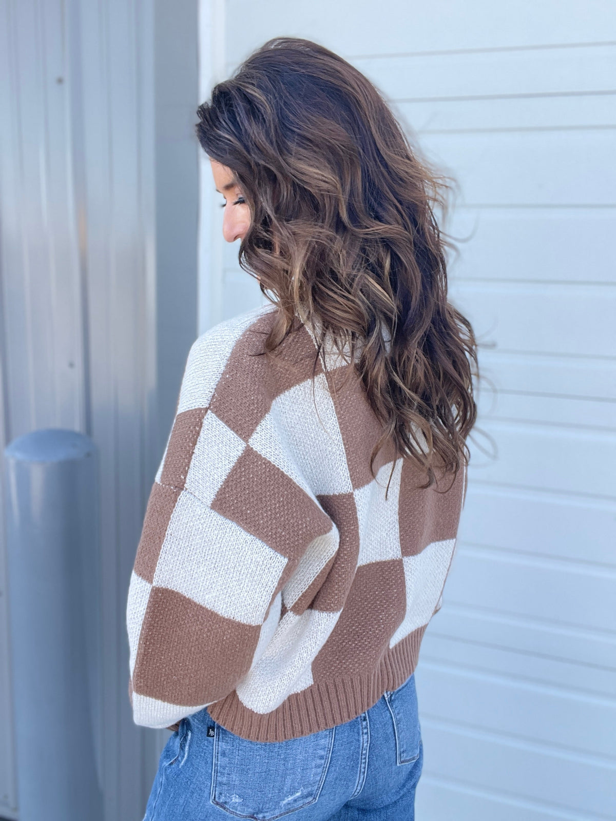 Pass The Vibe Check Mock Neck Sweater In 2 Colors: Mocha, Black *Final Sale*