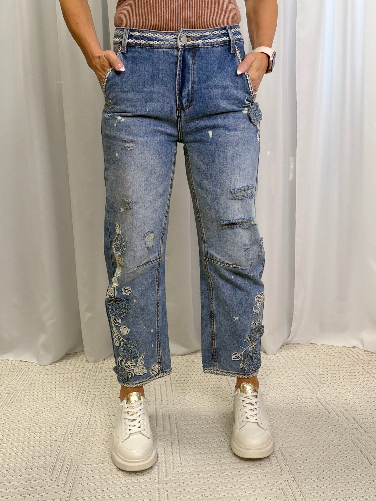Oli & Hali Denim Daydream Wide Leg Jeans In Denim