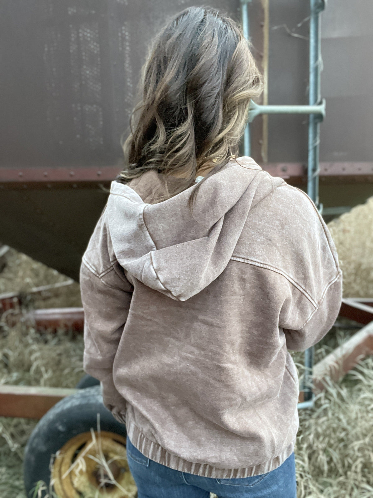 So Much Fun Hooded Drawstring Ice Wash Pullover In 5 Colors *Final Sale*