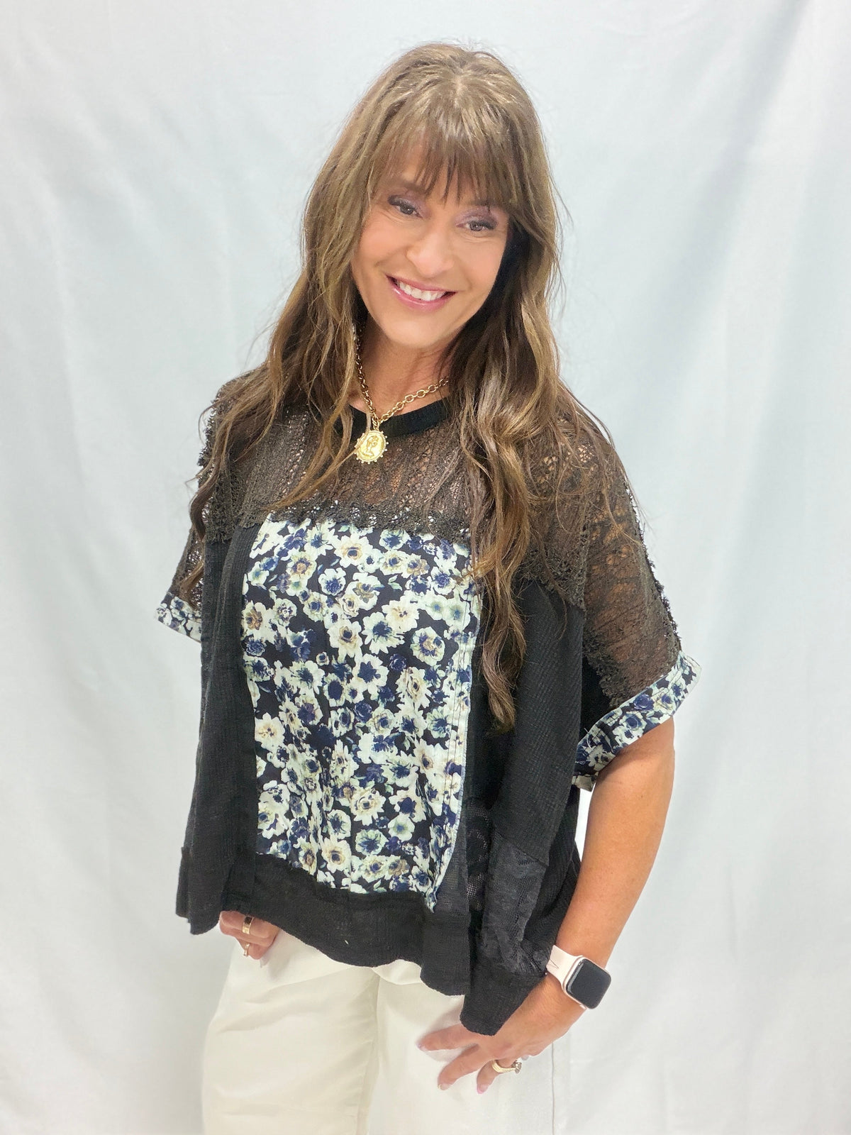 POL Blushing Garden Oversized Top In 3 Colors