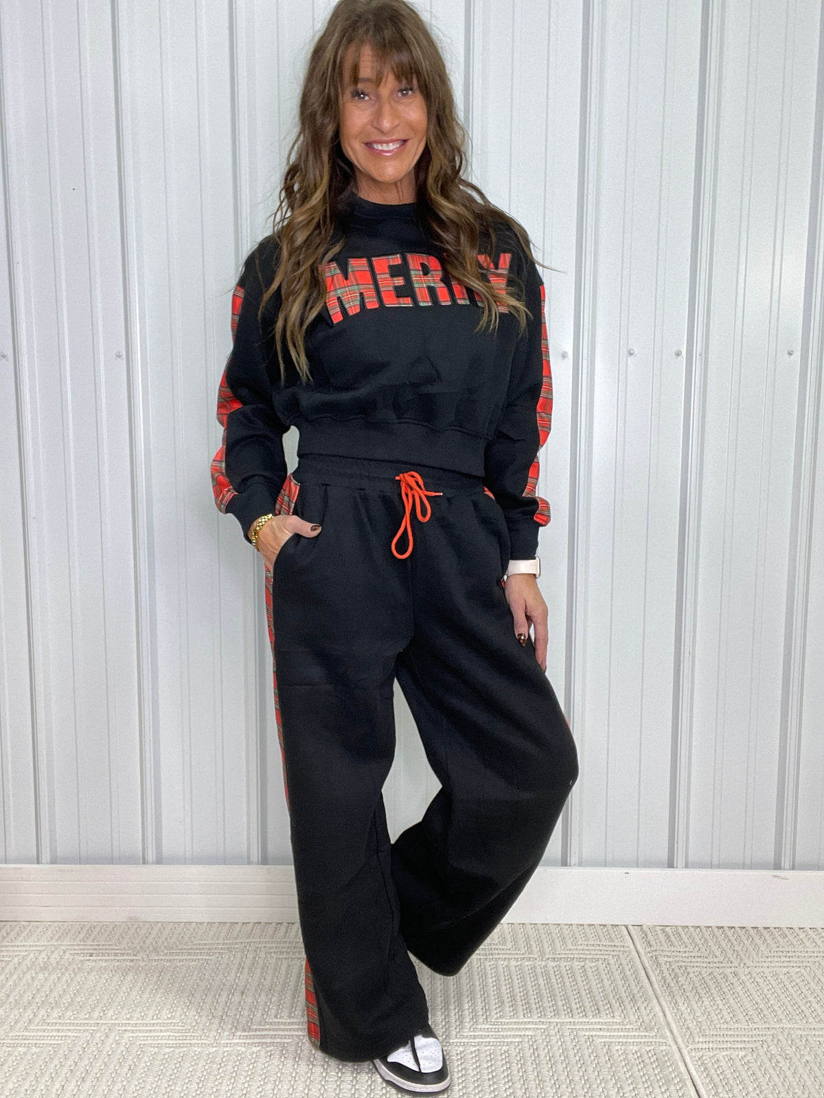 Merry Plaid Lounge Set