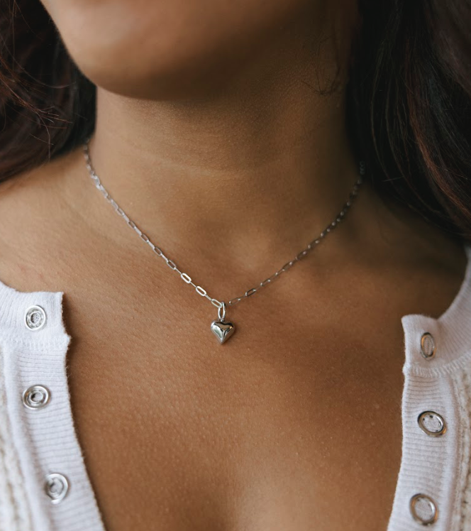 Mini Puffy Heart Charm