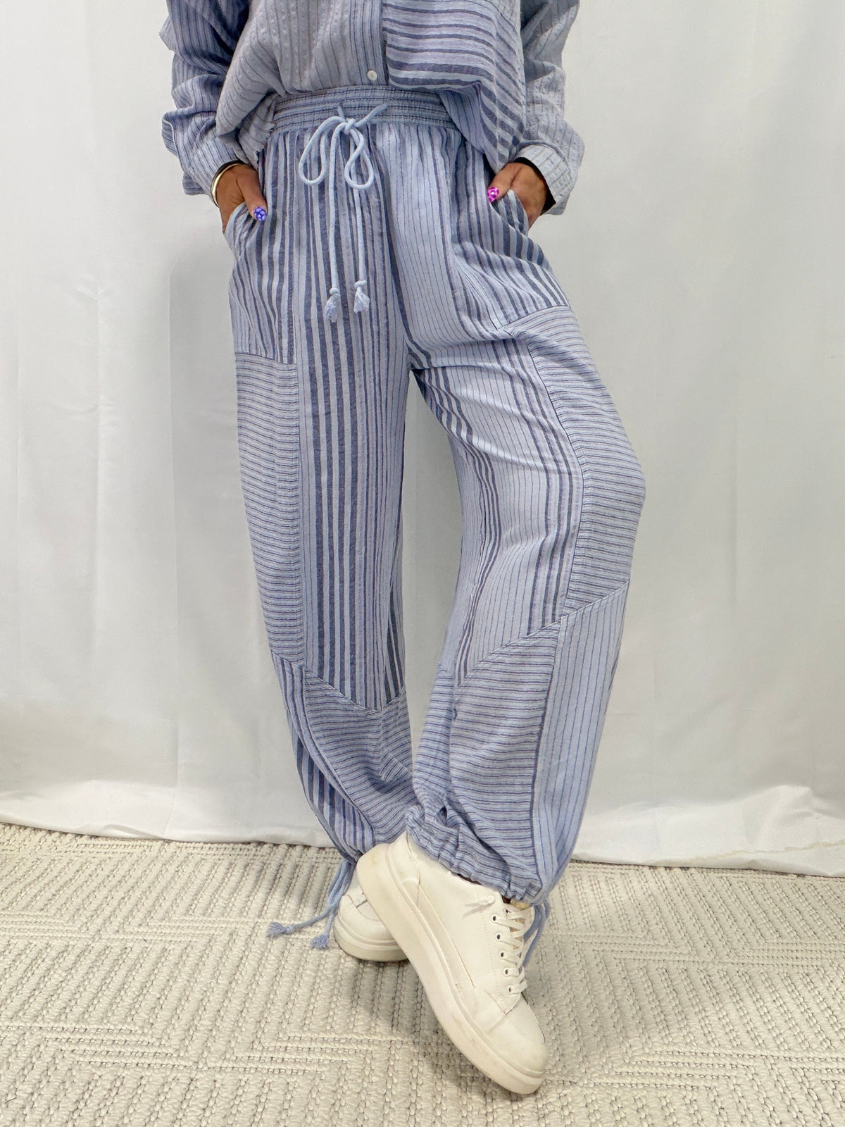 Slay Your Way Mineral Wash Cotton Pants In 2 Colors