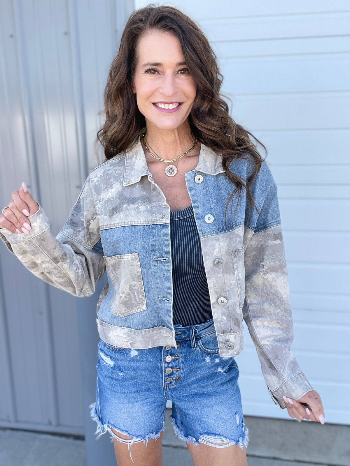 Pol Never To Much Camo Denim Twill Jacket *Final Sale*