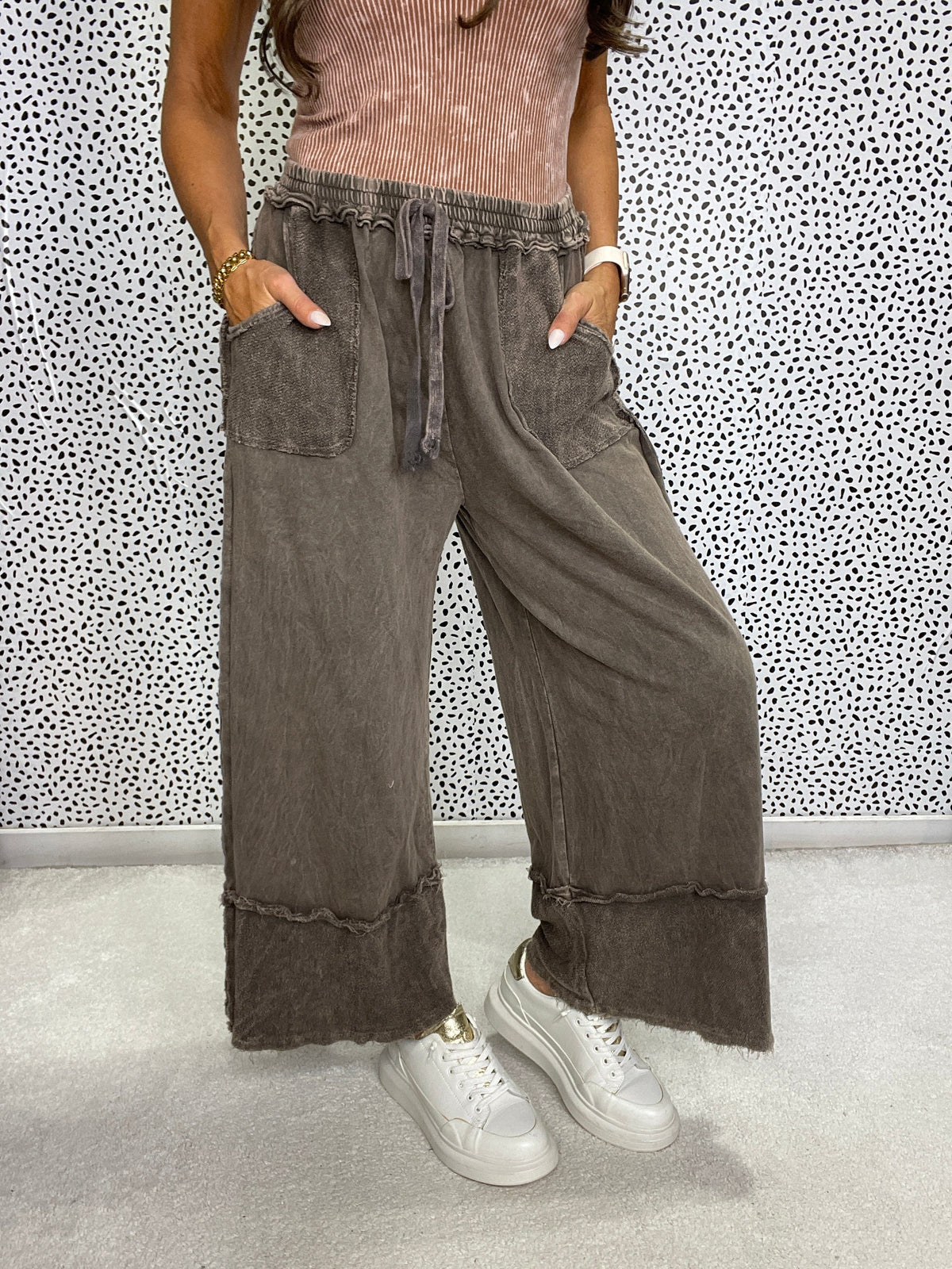 Pretty Girl Easy Mineral Wash Pants In 13 Colors
