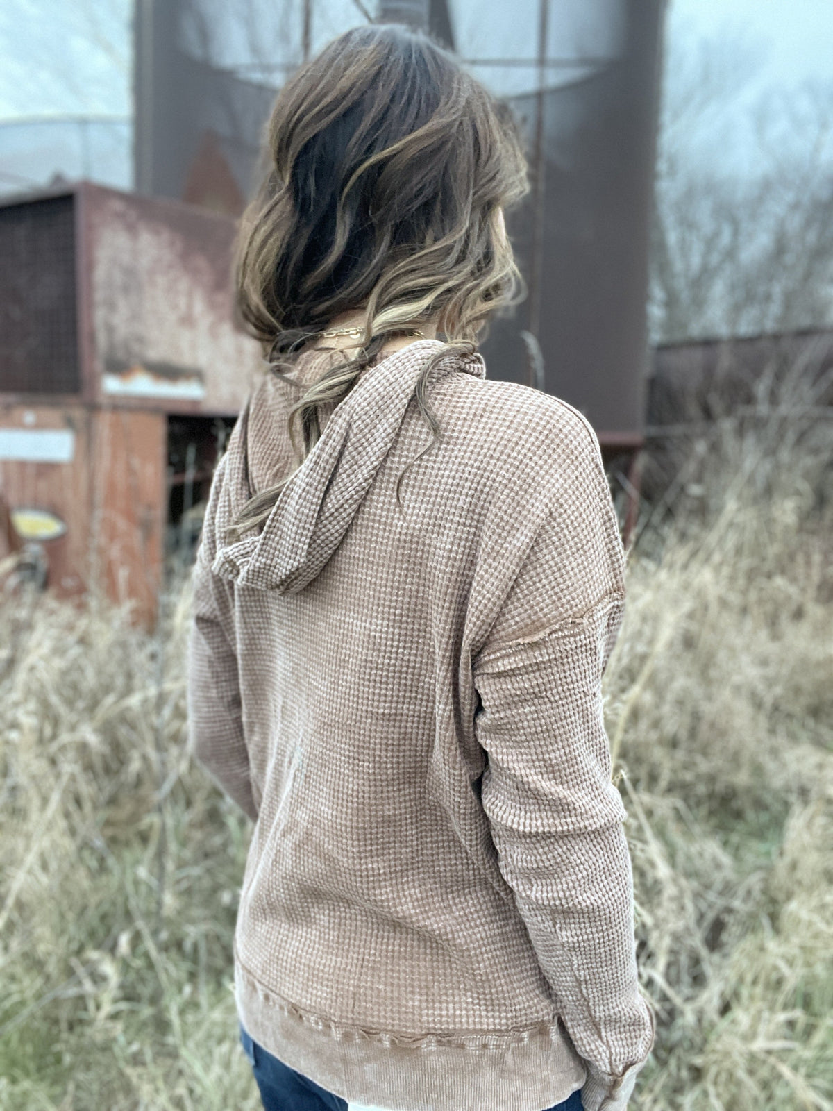 Everyday Is A Great Day Frosted Baby Waffle Knit Hoodie in 5 Colors *Final Sale*