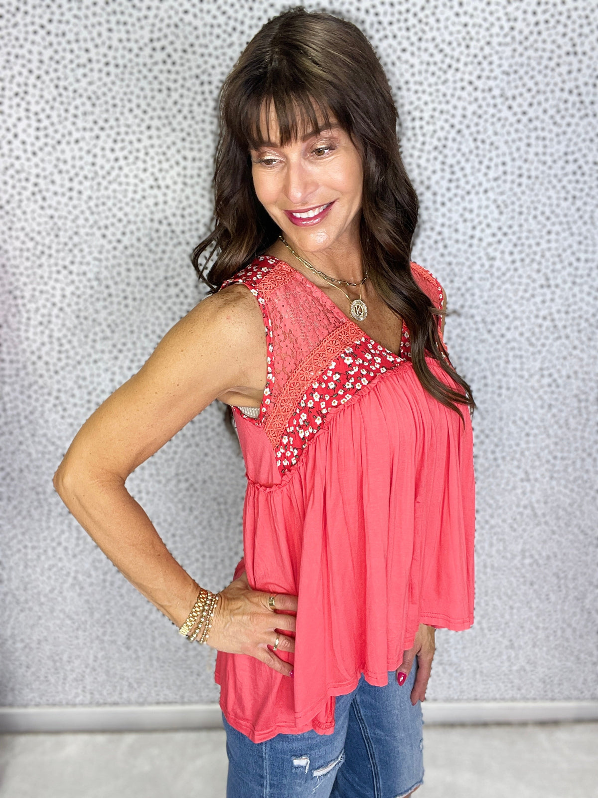 POL Meanwhile In Carolina V-Neck Sleeveless Top In 6 Colors *Final Sale*