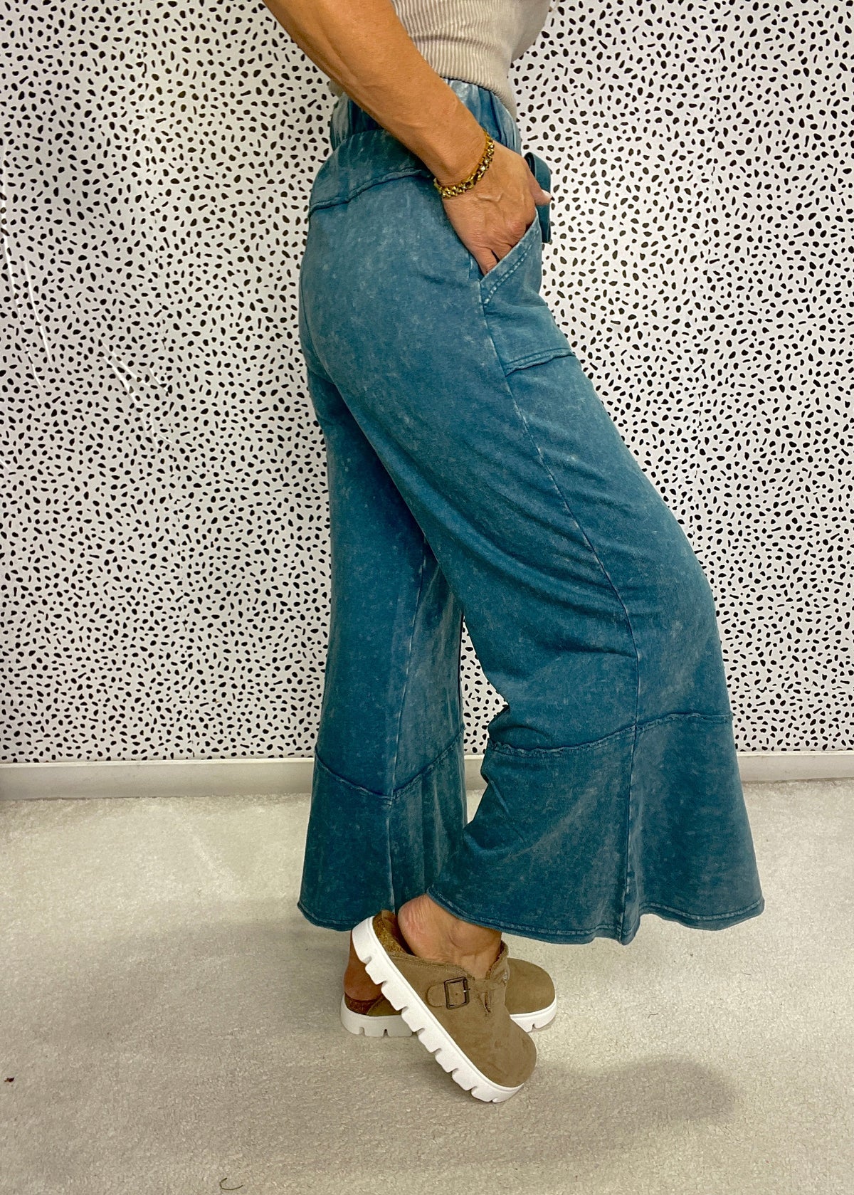 Squeeze The Day Flare Pants In 4 Colors