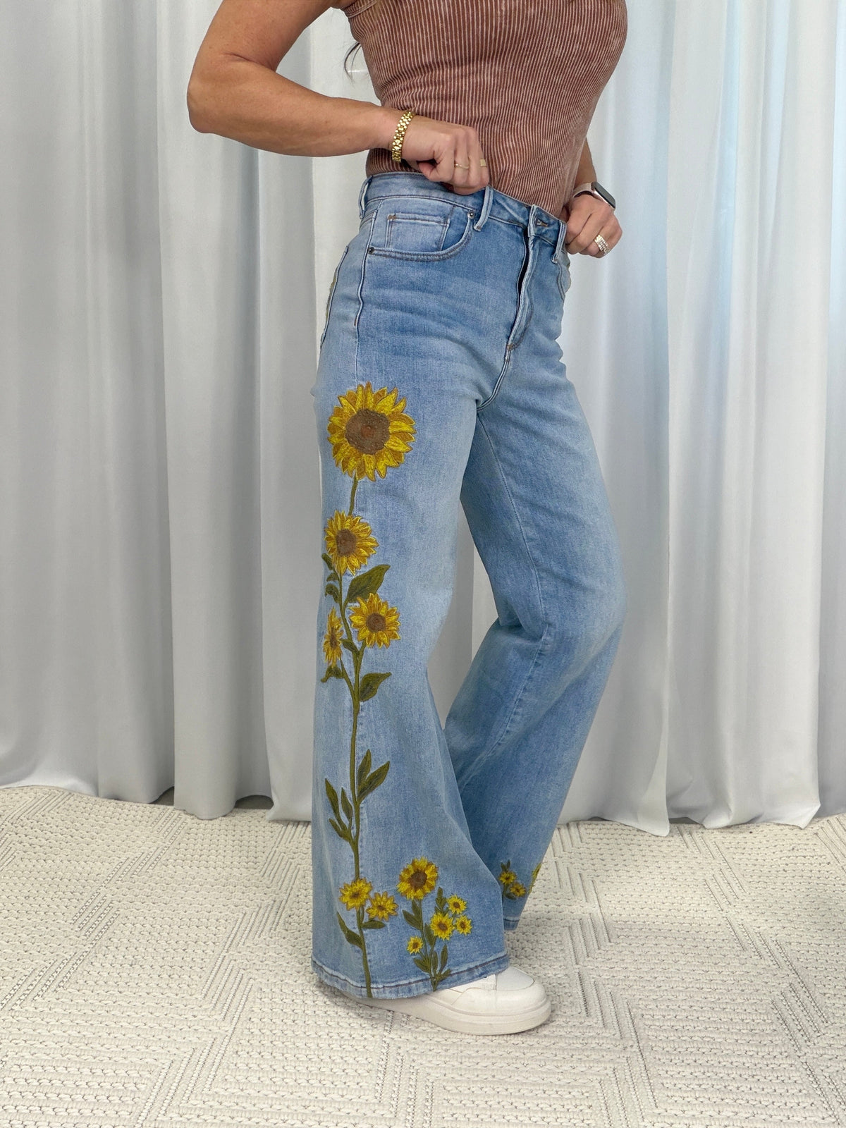 Sunshine Bloom Denim Jeans