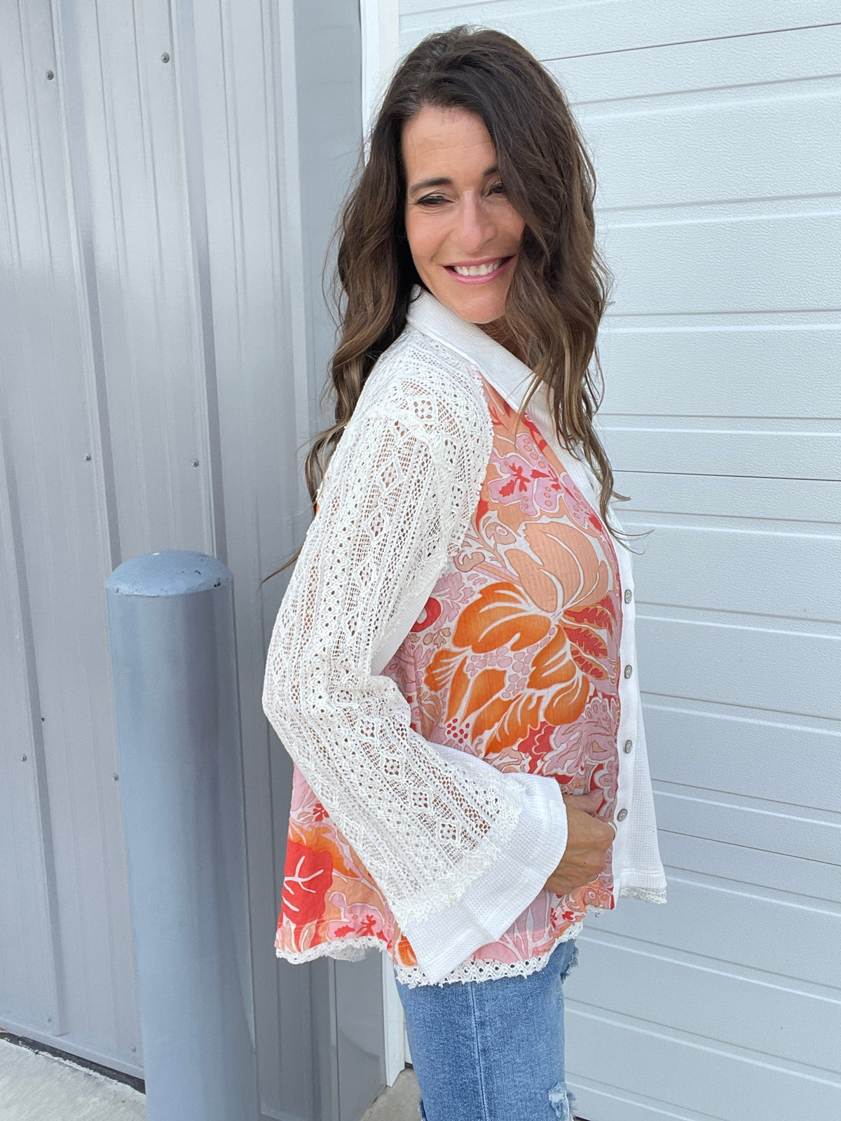 Pol Moments Ago Button Down Top In 2 Colors *Final Sale*
