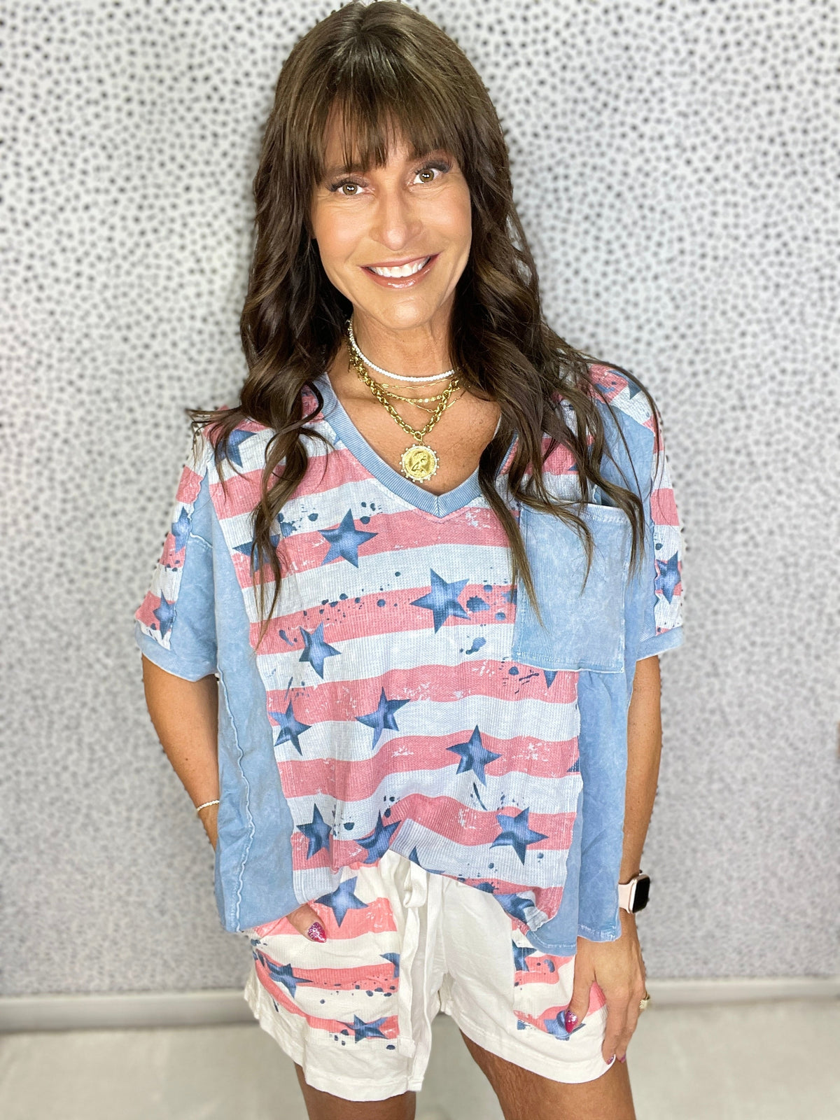 Liberty Mineral Wash Pocket Top