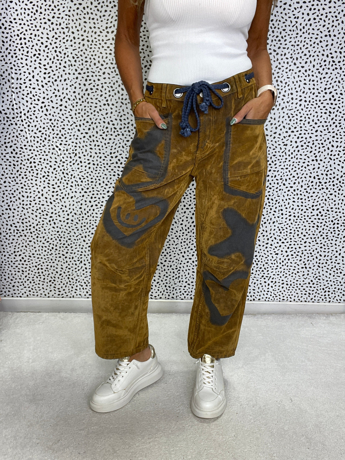 Oli & Hali Happy Trails Corduroy Pants In Brown *Final Sale*