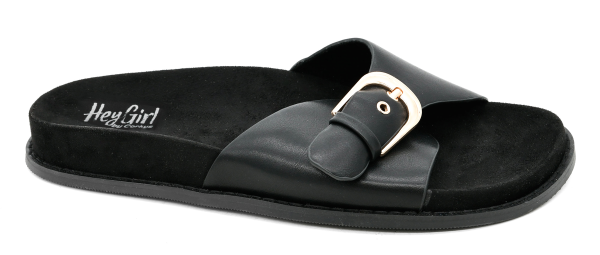 Corkys Passport Sandals In Black *Final Sale*
