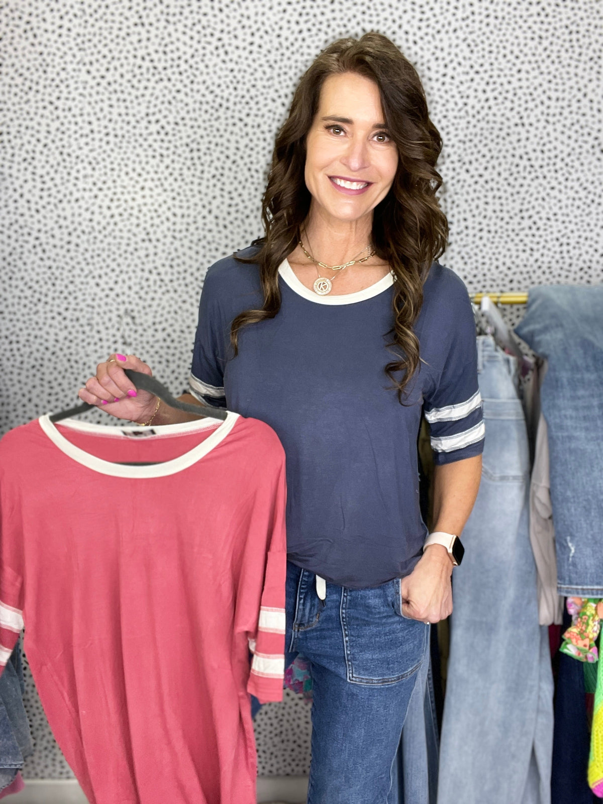 Pol Stripe Terrific Top *Final Sale*