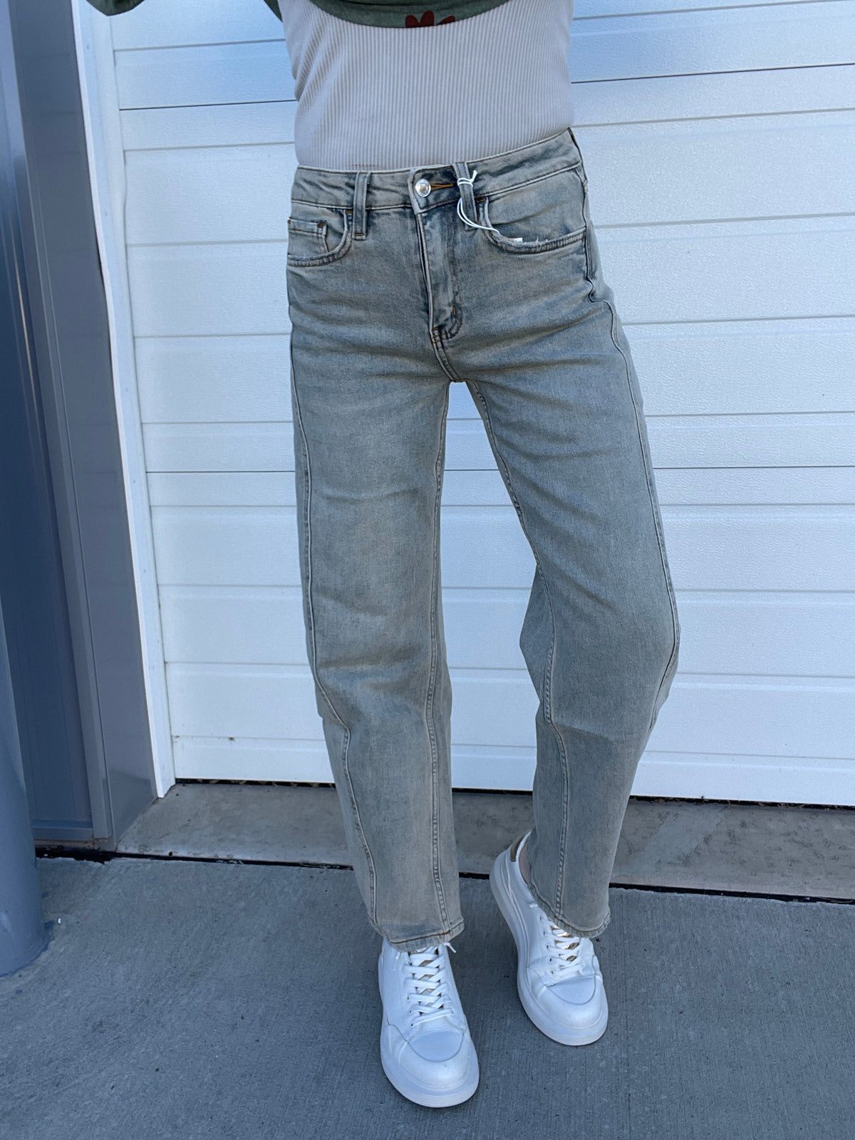 Vervet Kristen Super High Rise Barrel Jeans 591 In Spirit Wash Blue