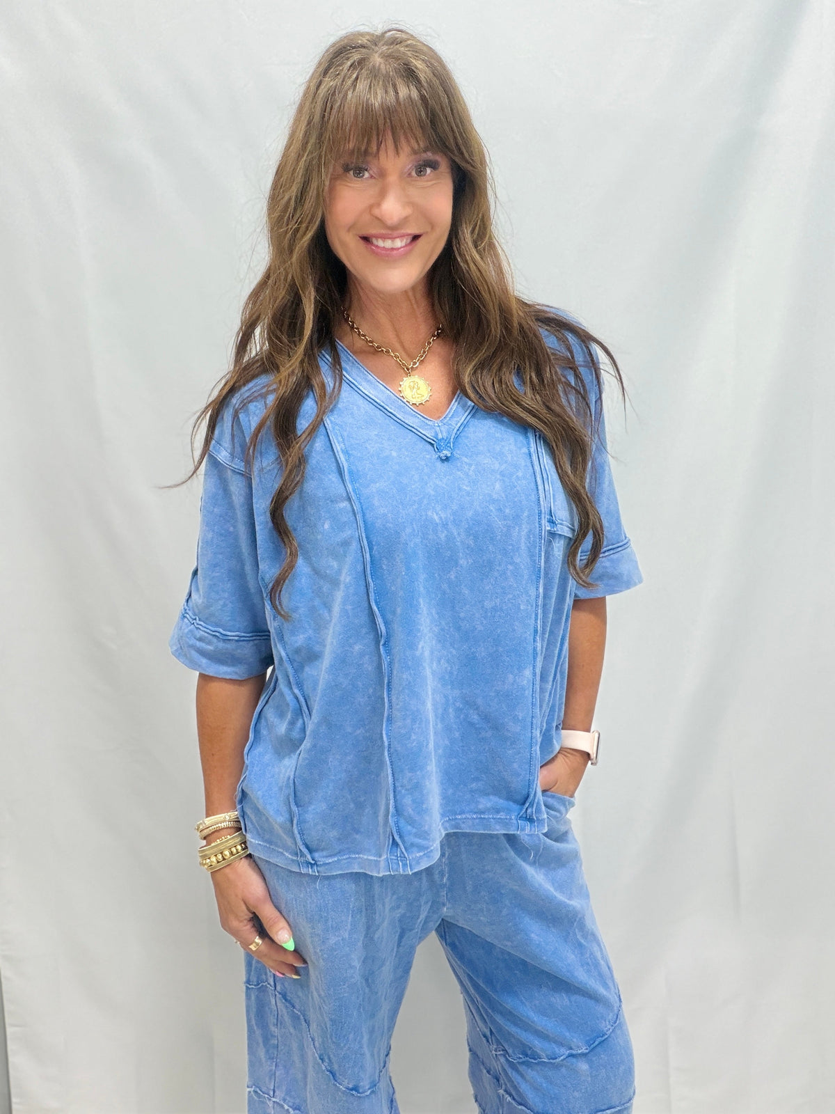 Fireside Cutie V-Neck Top In 7 Colors