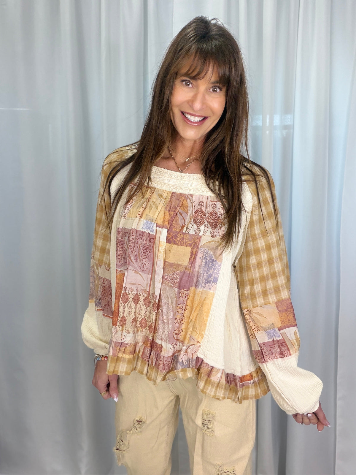 POL Off The Record Square Neck Top In 2 Colors