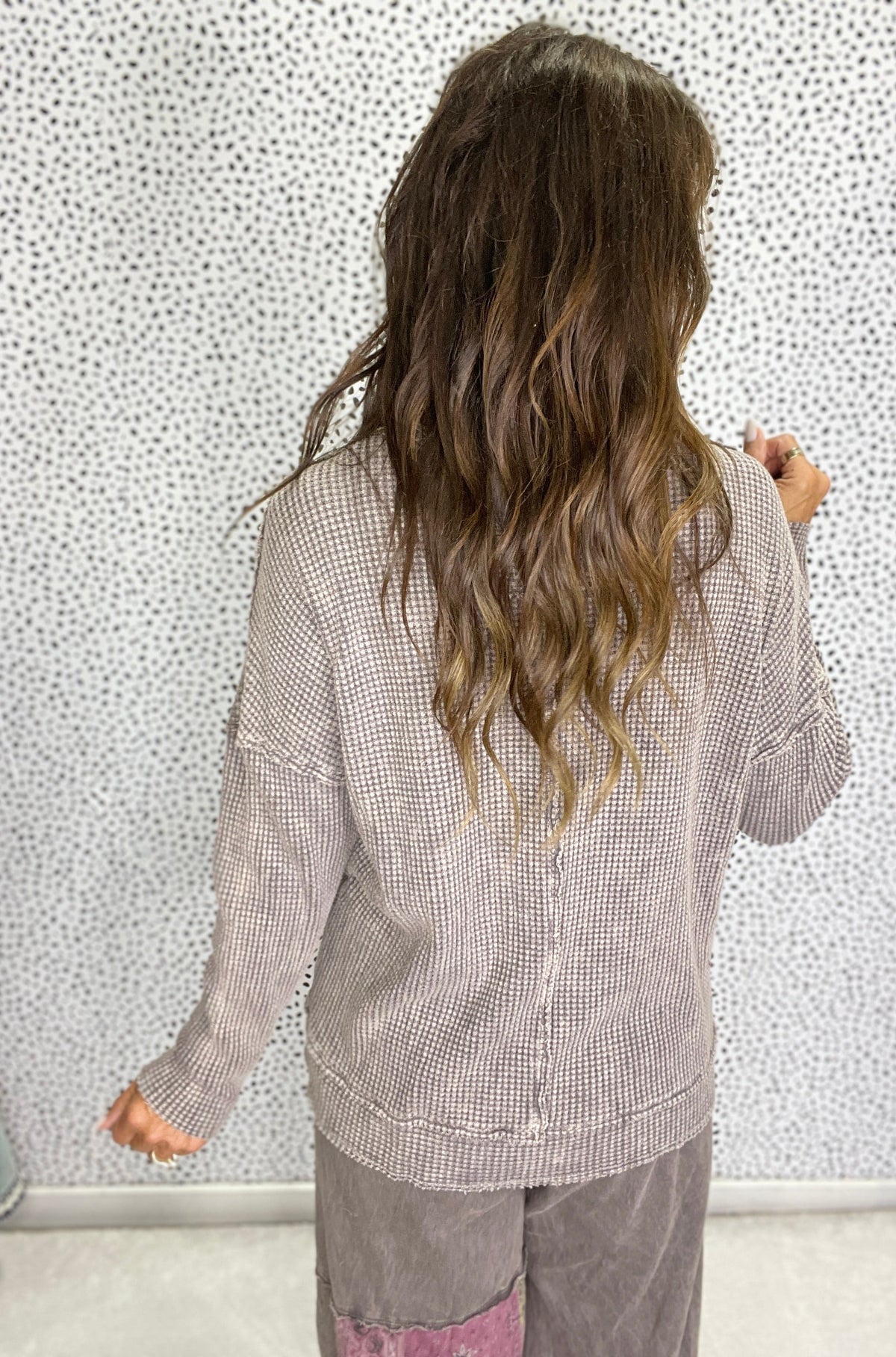 Cozy Edge Waffle Knit Top in 4 Colors *Final Sale*