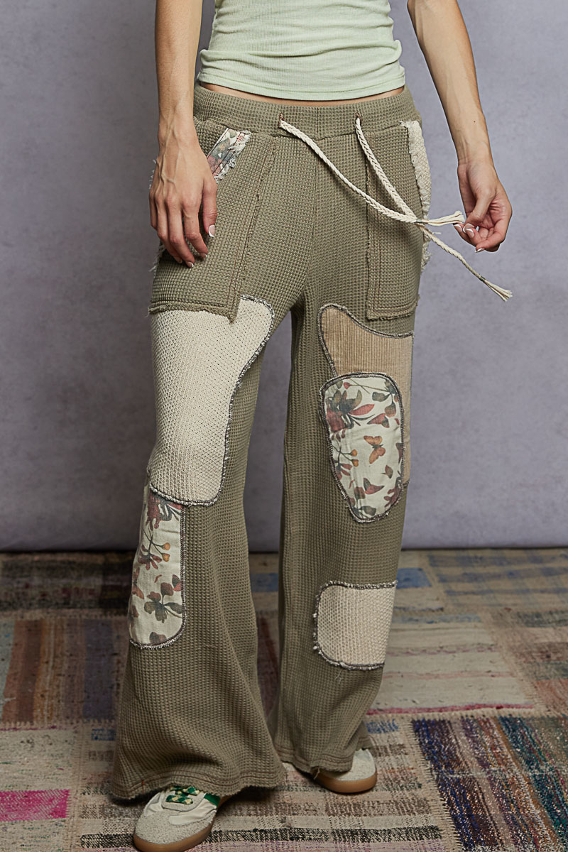 POL Relaxed Fit Thermal Pants In 2 Colors