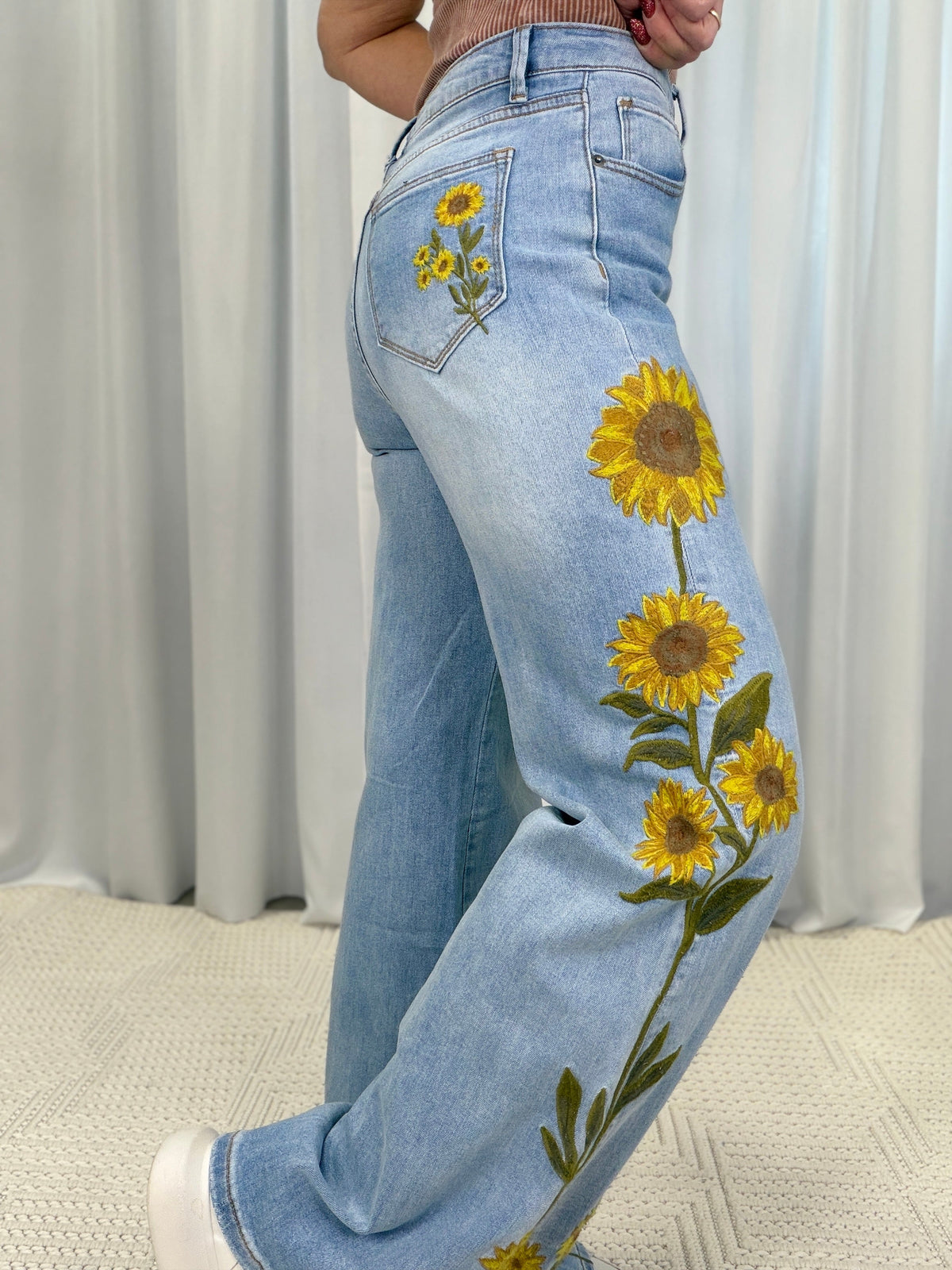 Sunshine Bloom Denim Jeans