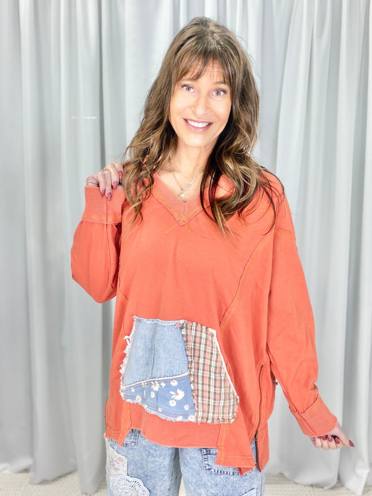 Always True Mineral Washed V-Neck Top In 2 Colors *Final Sale*