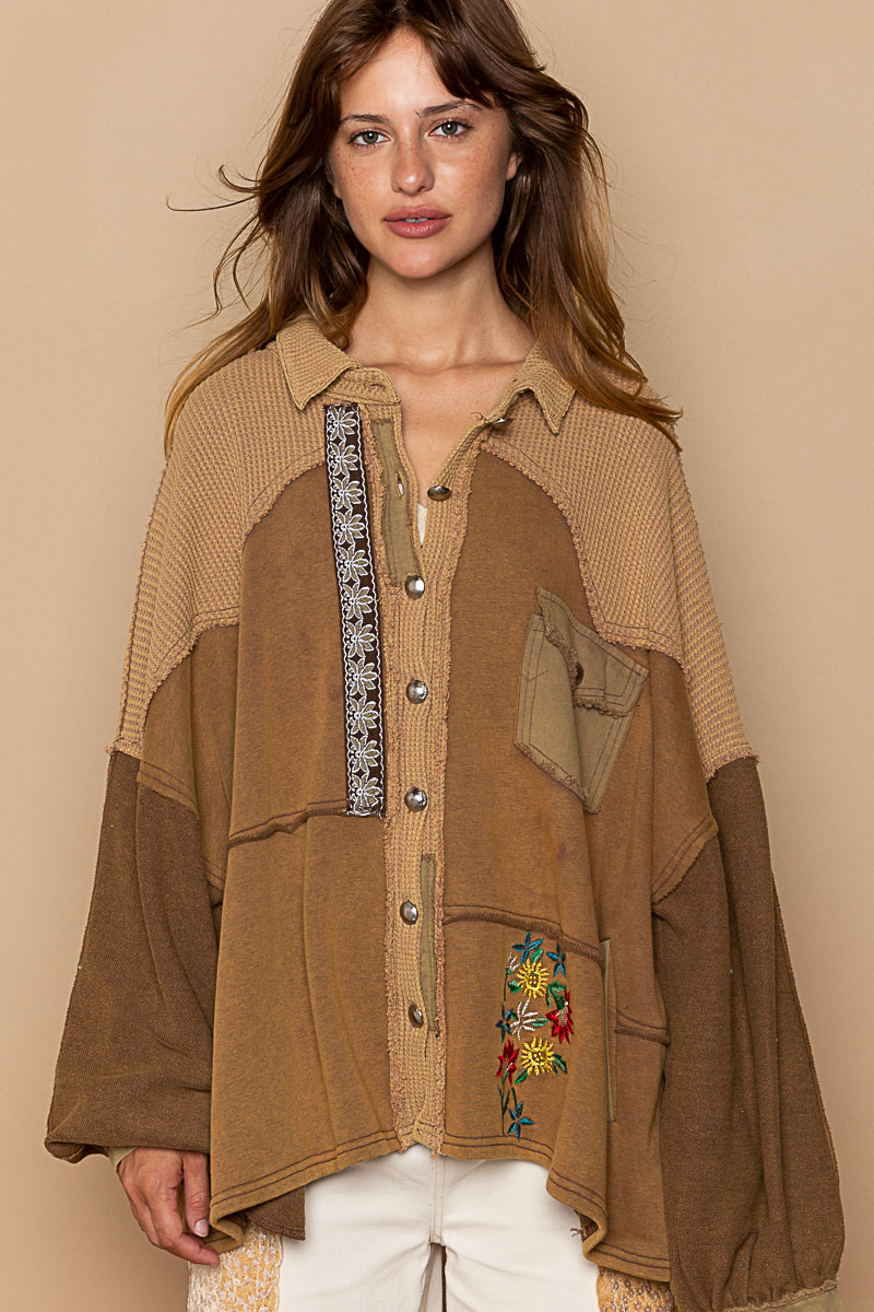 POL Calling Your Bluff Oversized Jacket In 4 Colors *Final Sale*