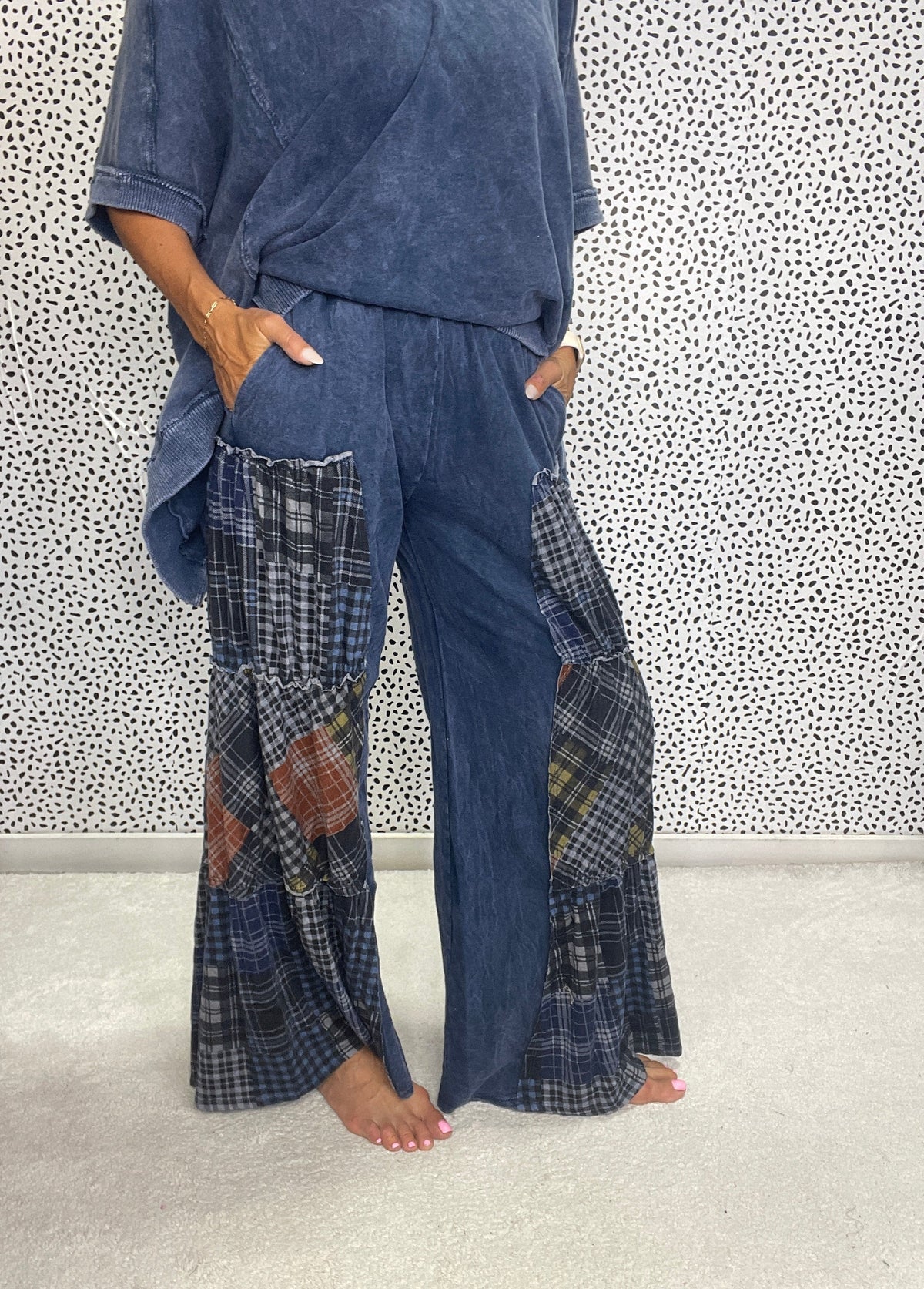 Wanderlight Plaid Tiered Pants In 2 Colors *Final Sale*