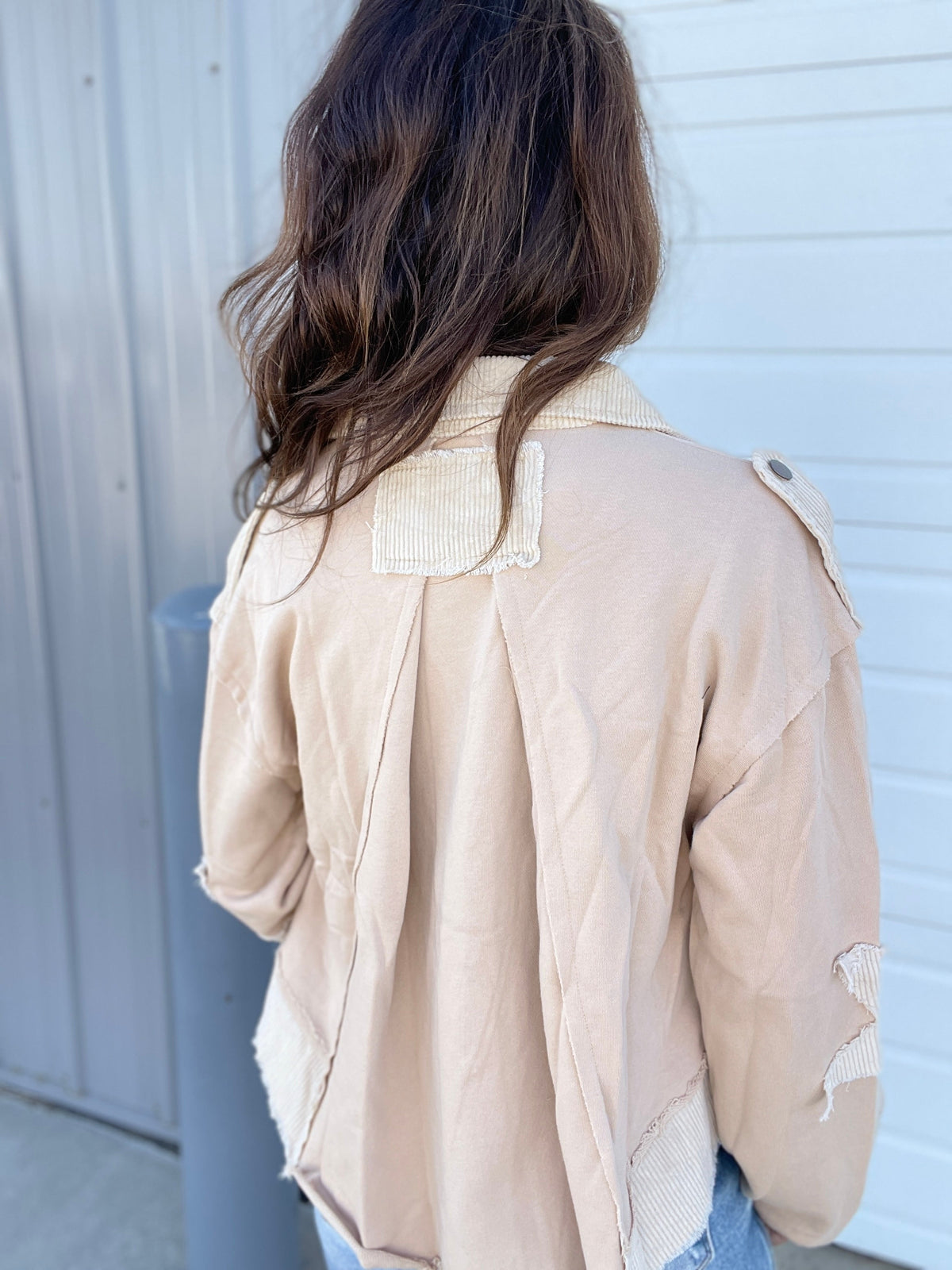POL Starlight Glow Oversized Star Patch Jacket In 3 Colors *Final Sale*