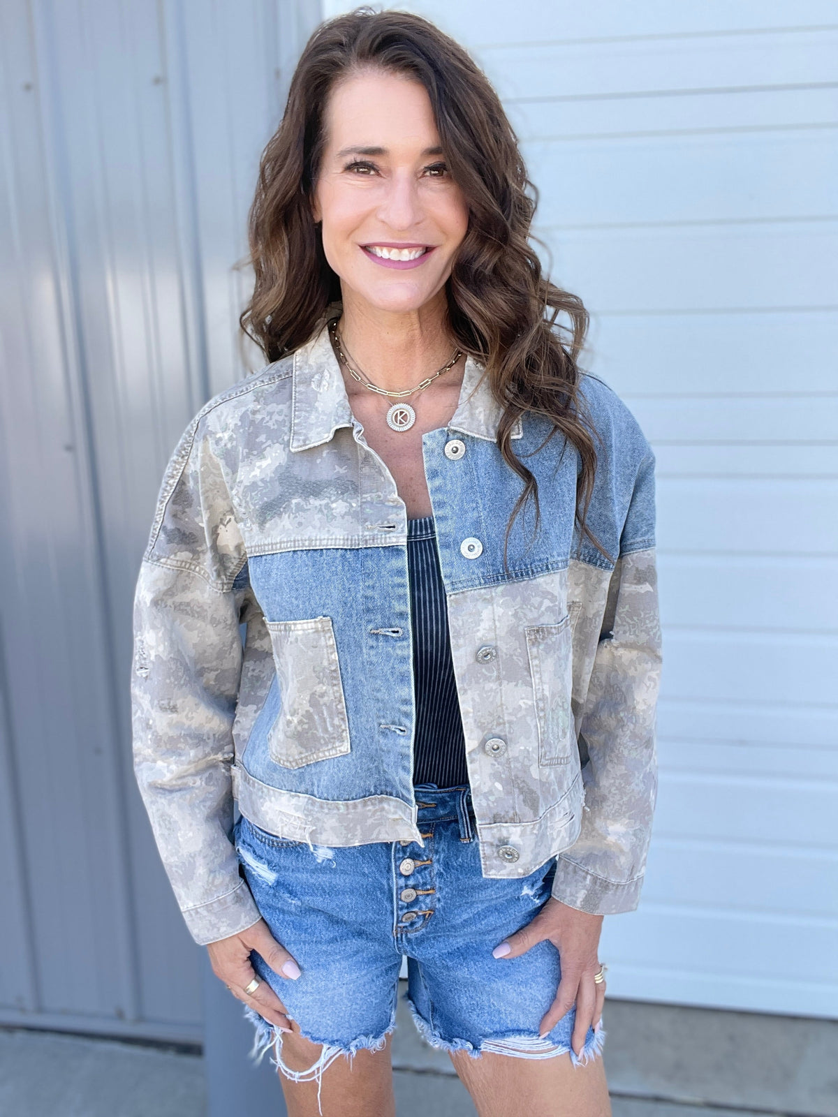 Pol Never To Much Camo Denim Twill Jacket *Final Sale*