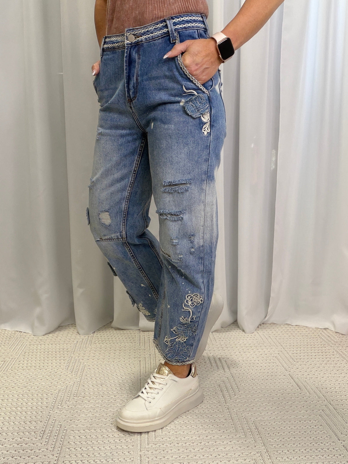 Oli & Hali Denim Daydream Wide Leg Jeans In Denim