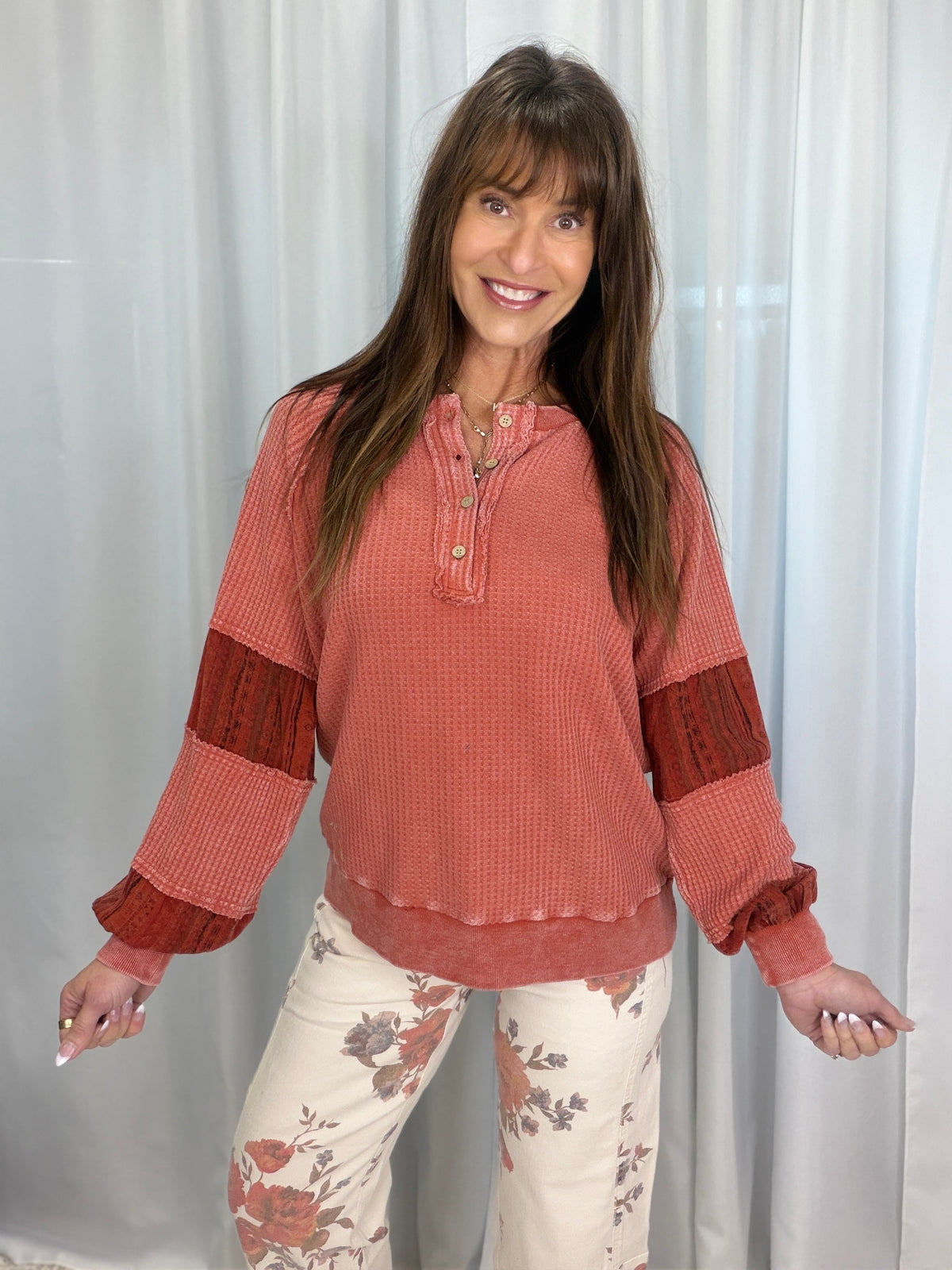 Canyon Glow Henley Top