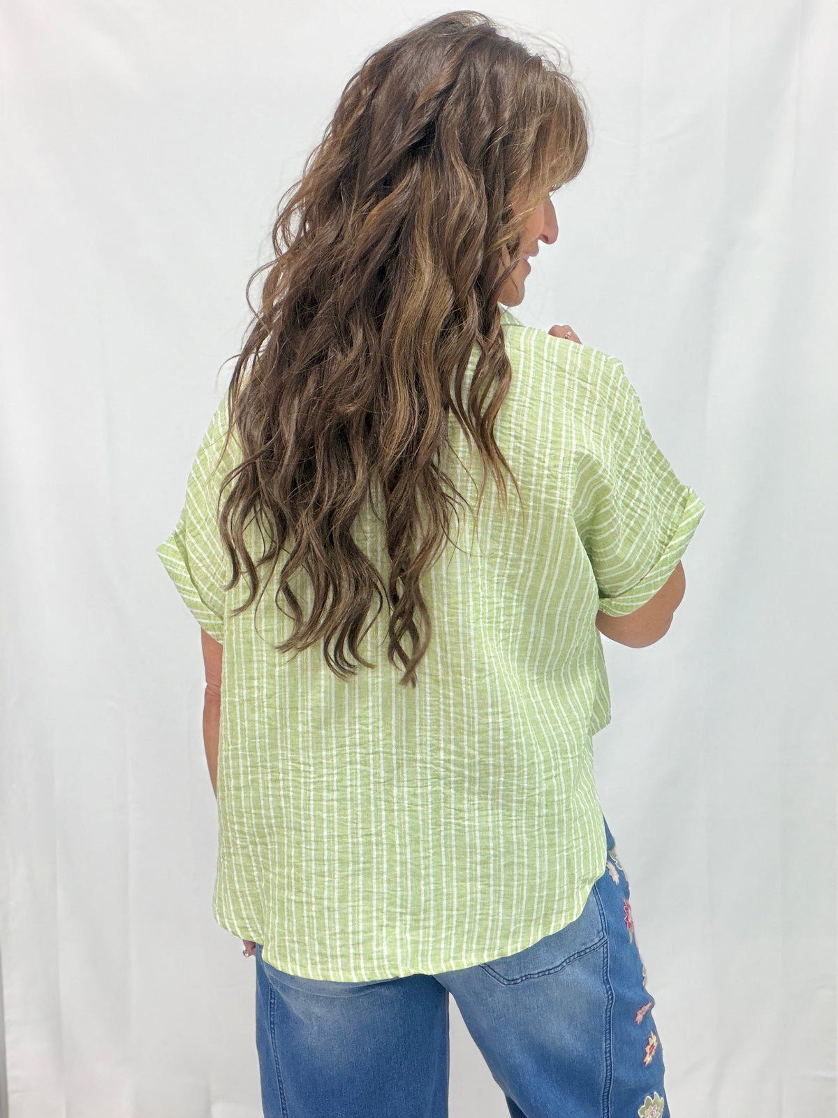 Free To Dream Striped Button Down Shirt In 2 Colors